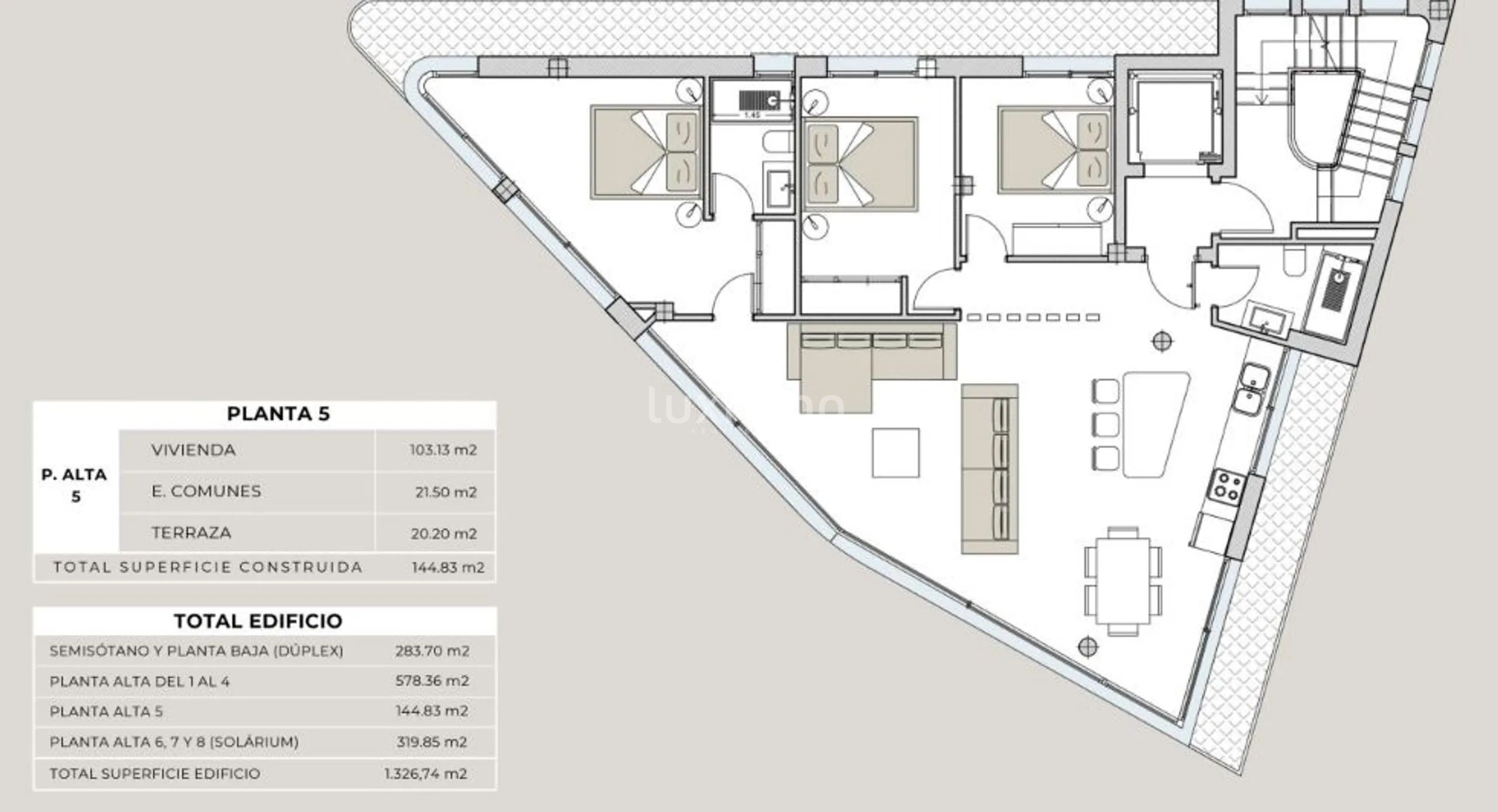 Modern Apartment in Finestrat — Floor Plan 1