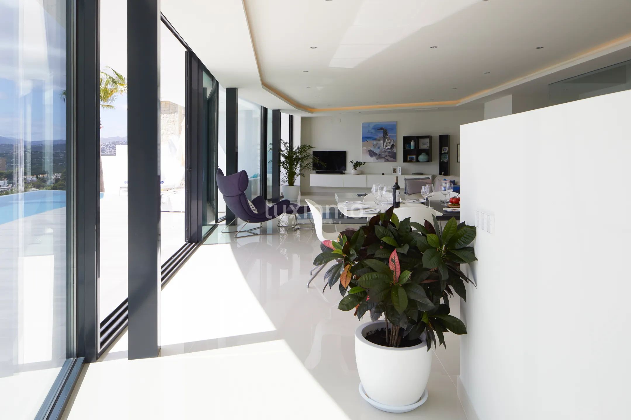 Designvilla till salu i El Portet Moraira med panoramautsikt över havet — photo 13