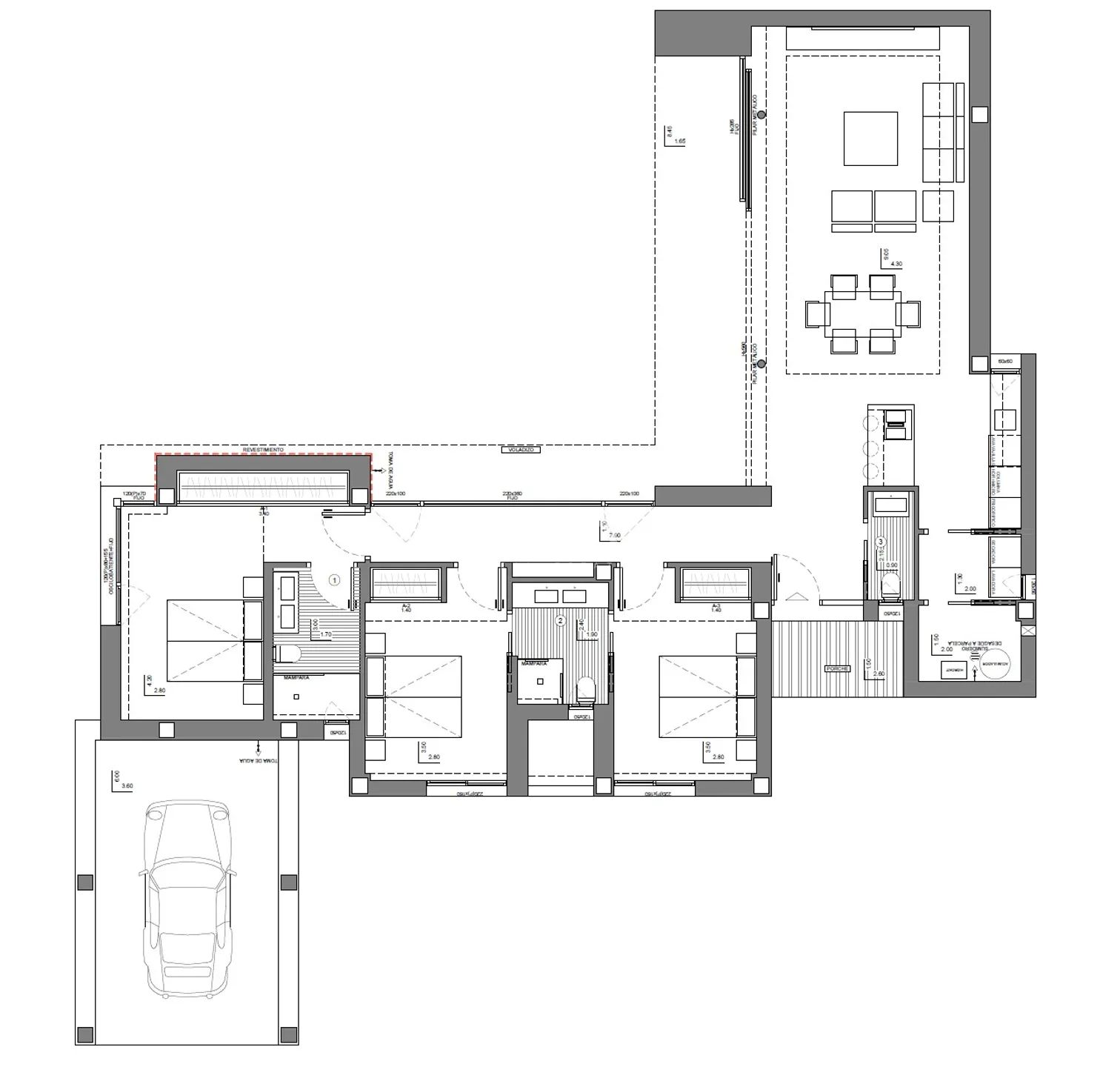 Modern Villa with sea views in Cumbre del Sol — Floor Plan 1