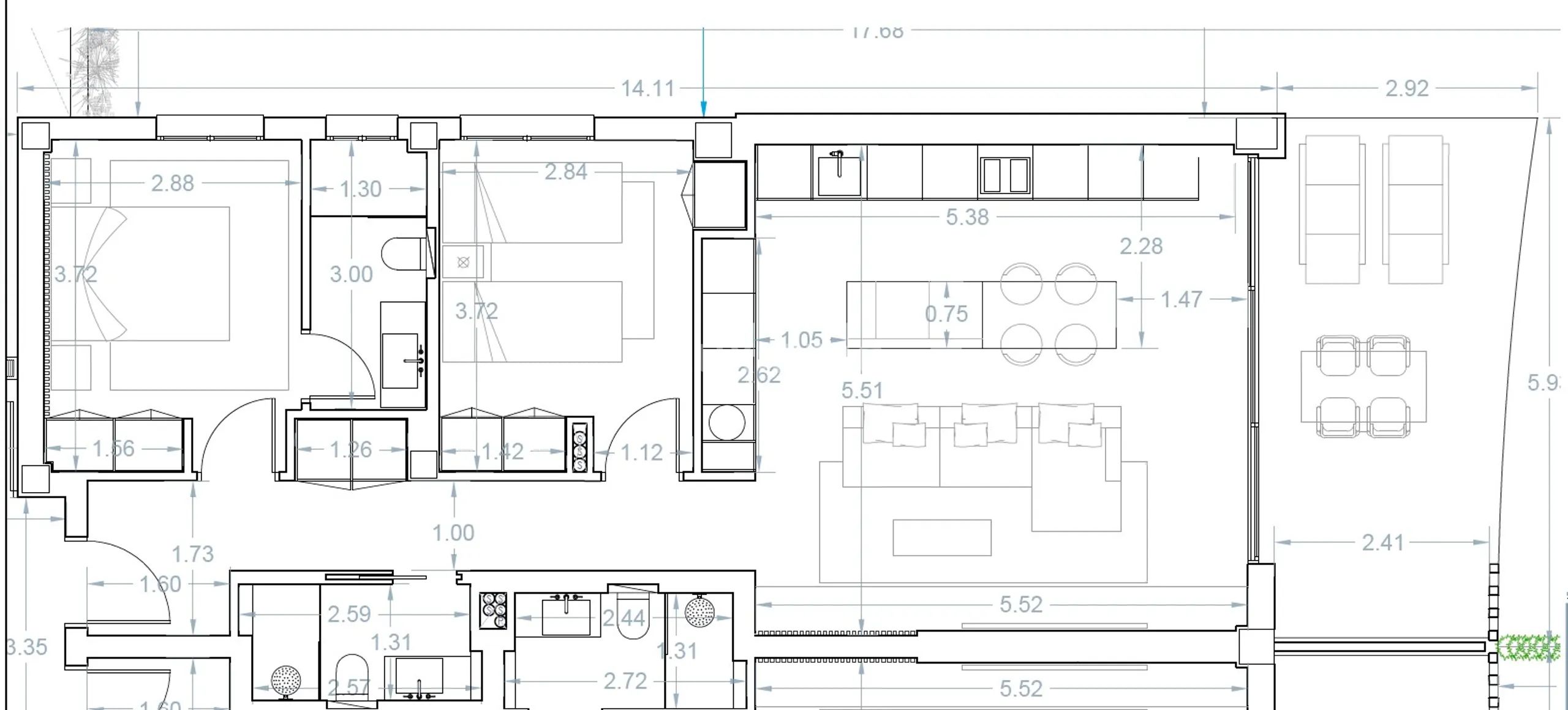 Modern Apartment in Sant Antoni de Portmany — Floor Plan 1