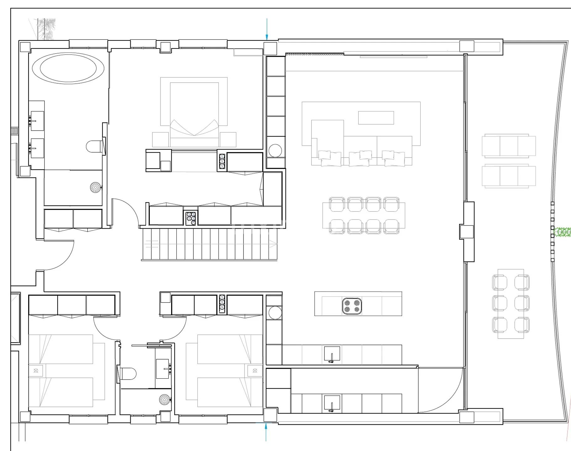 Modern Apartment in Sant Antoni de Portmany — Floor Plan 1