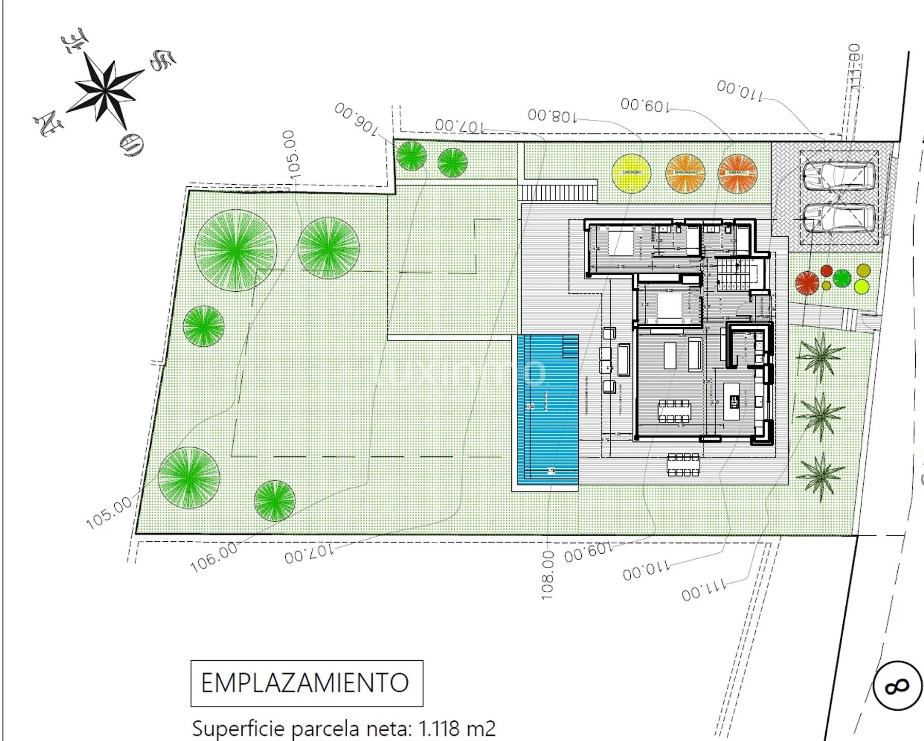 Modern new build villa in the Montgó, Denia — Floor Plan 1