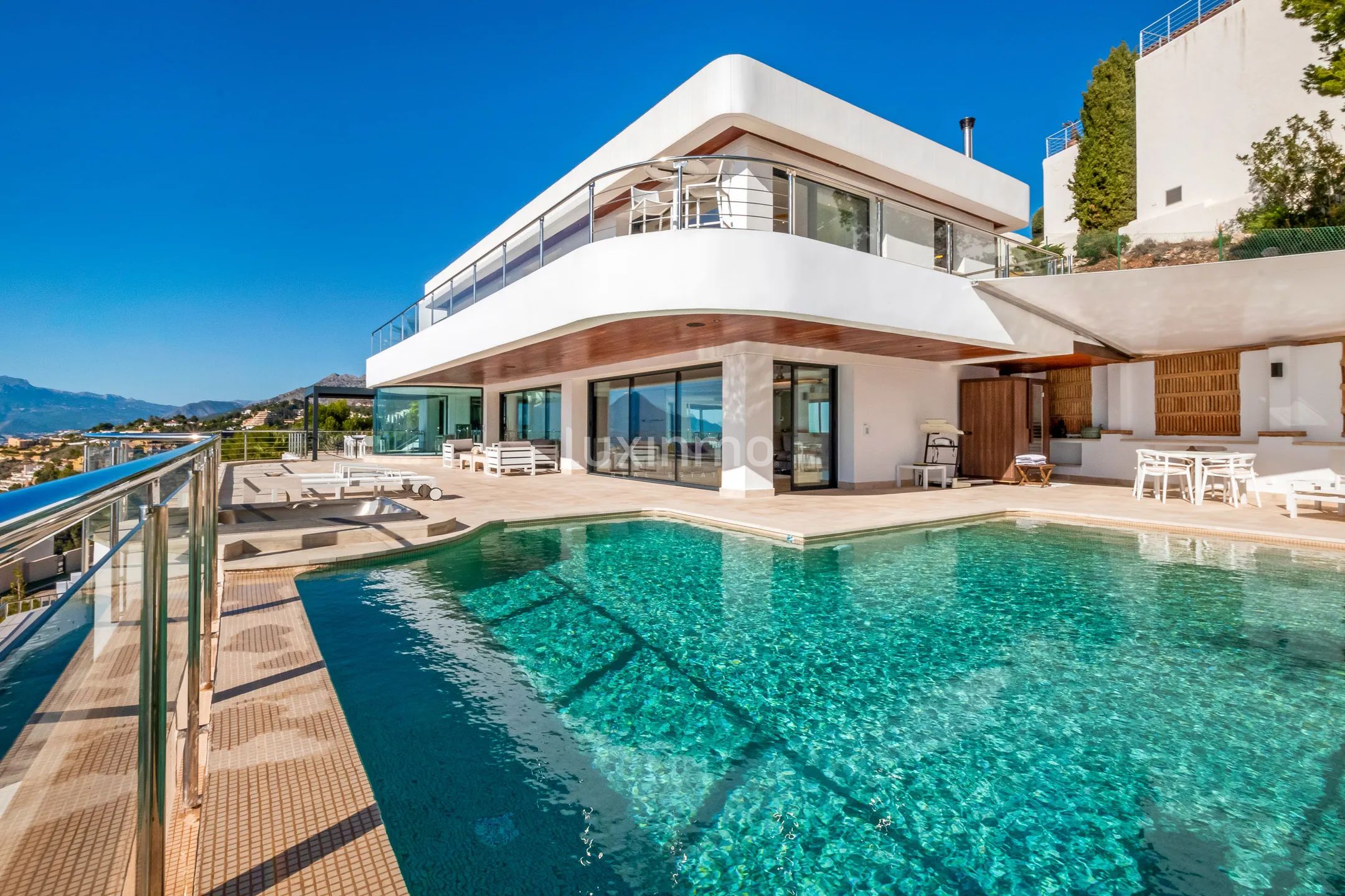 Unique villa with spectacular sea views for sale in Altea