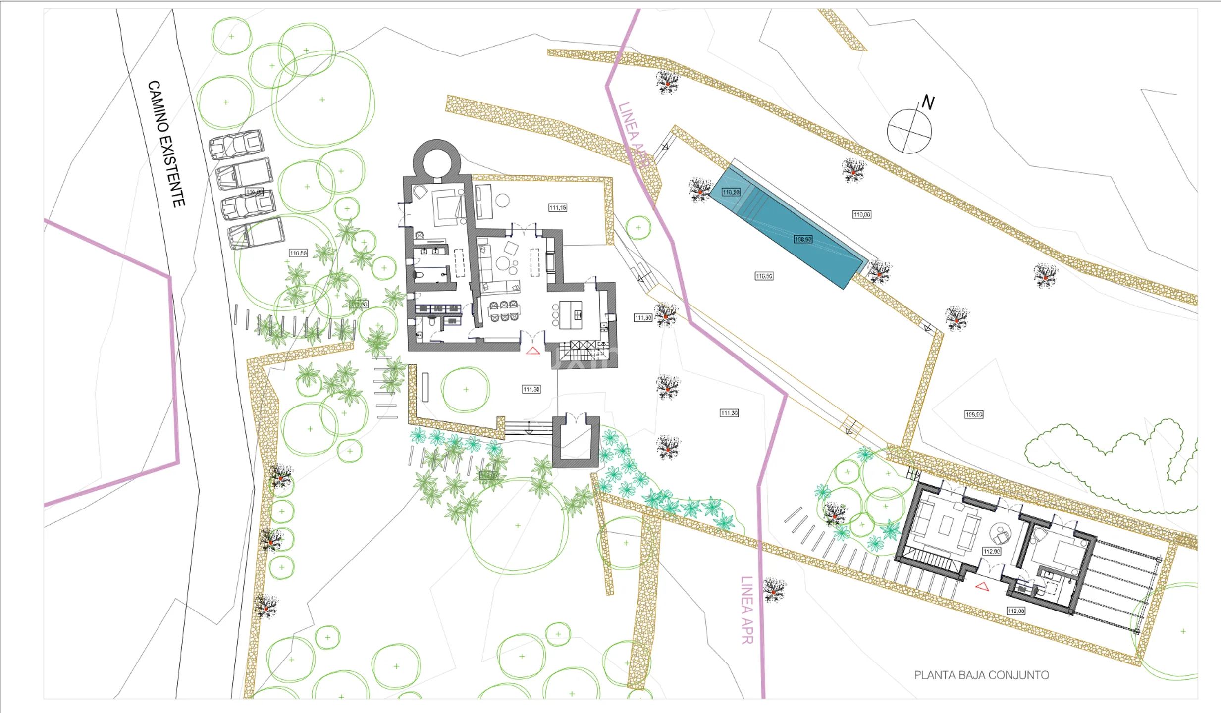 Luxusvilla im Bau in der prestigeträchtigen, ruhigen Gegend von San Agustin — Floor Plan 3
