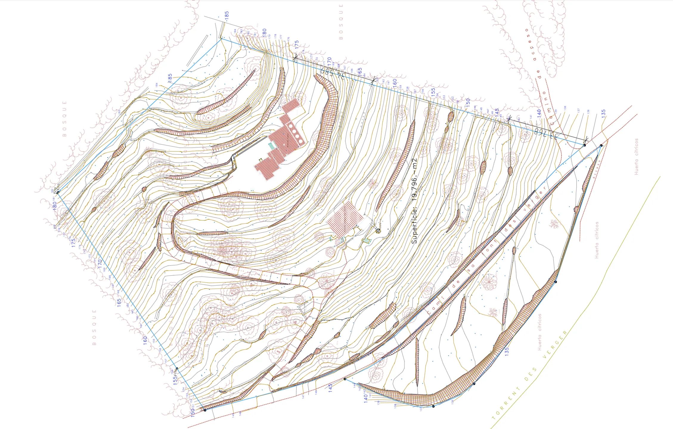 Zwei private ibizenkische Fincas mit Blick auf die Landschaft — Floor Plan 2