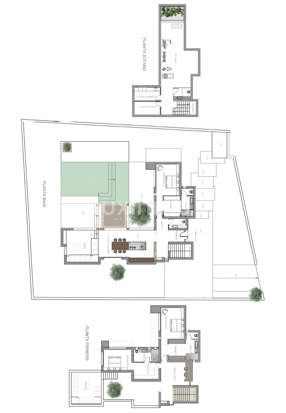 Stunning Detached House with Sea Views in La Nucia, Costa Blanca — Floor Plan 1
