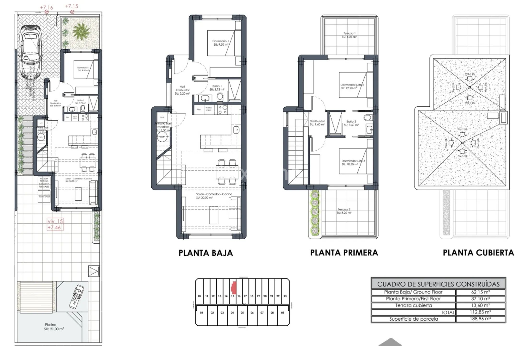 Ibiza-Style Townhouse in Los Alcázares — Floor Plan 1