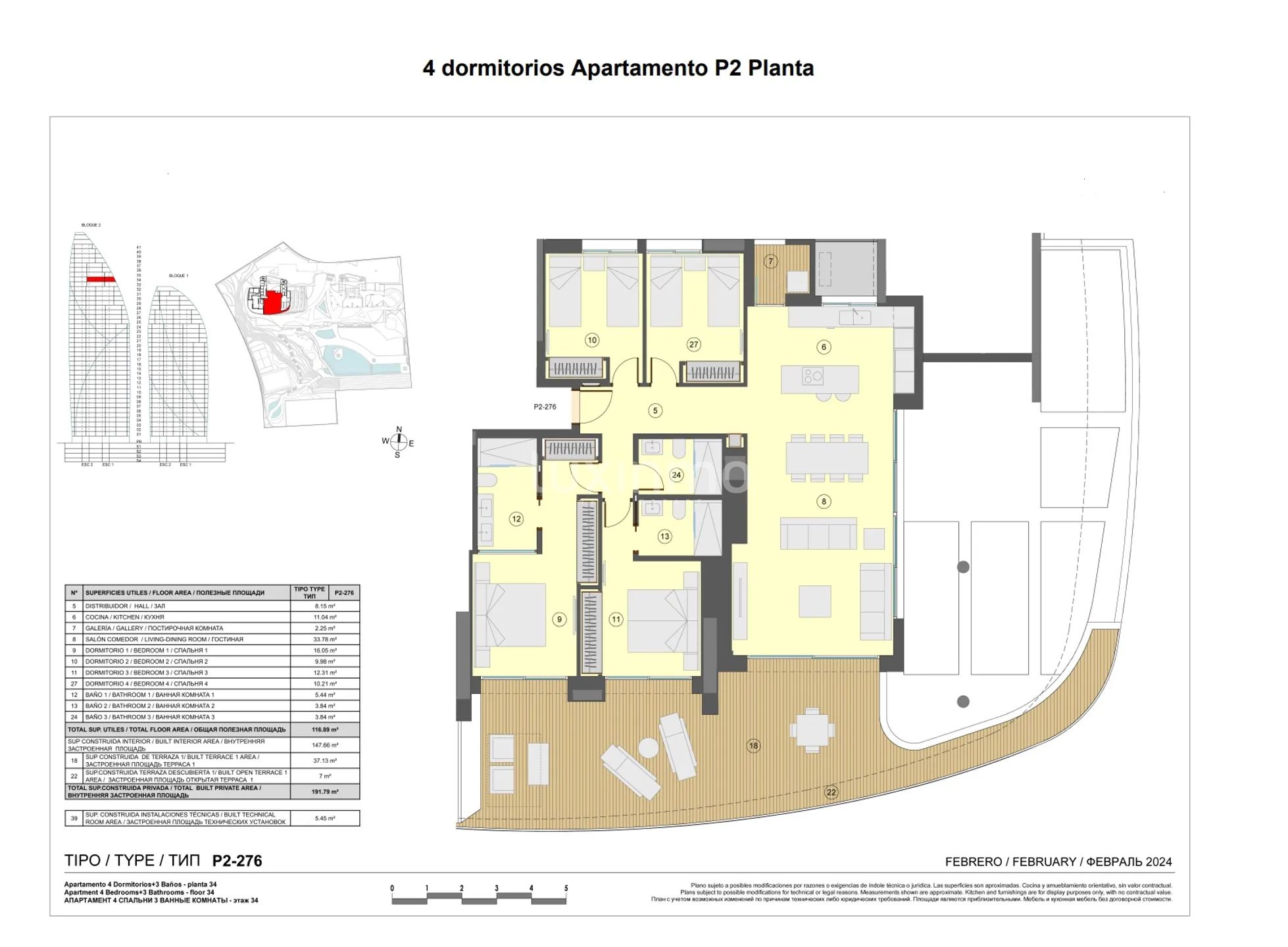 Modern Apartment in West Beach — Floor Plan 1