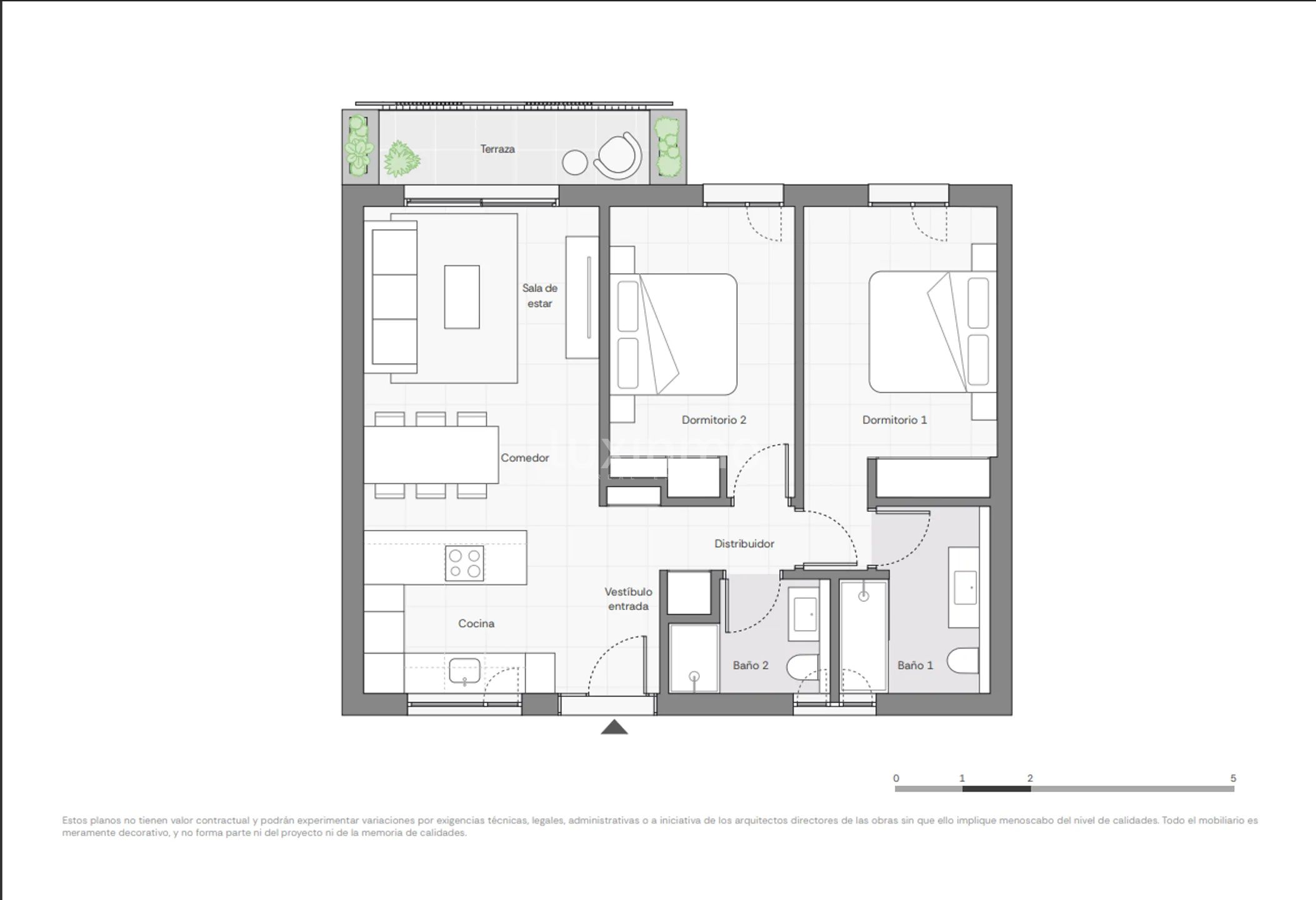 Modern Apartment in Santa Eulalia del Río — Floor Plan 1