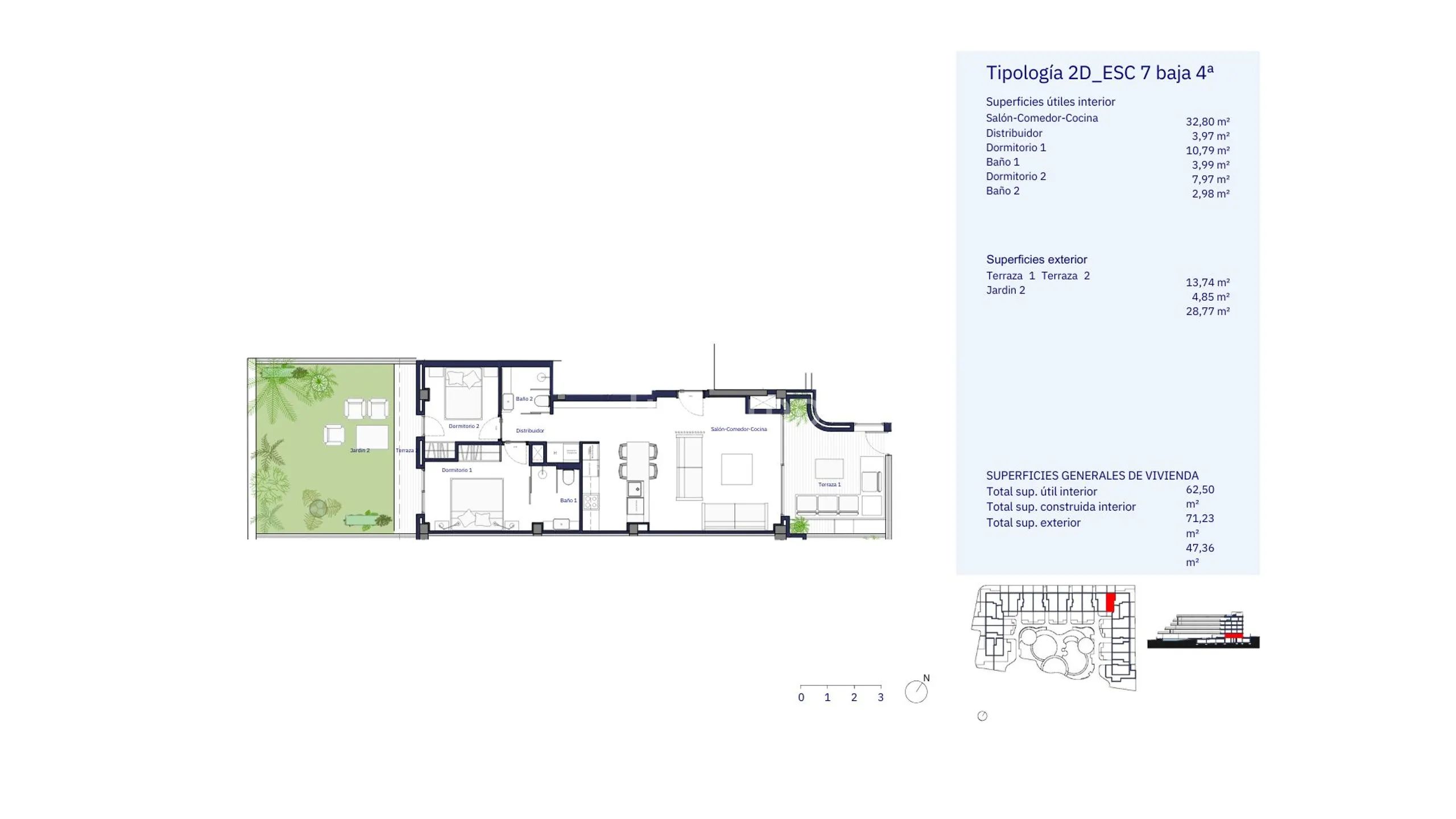 2 Bed Luxury Bungalow in Santa Eulalia del Río — Floor Plan 1