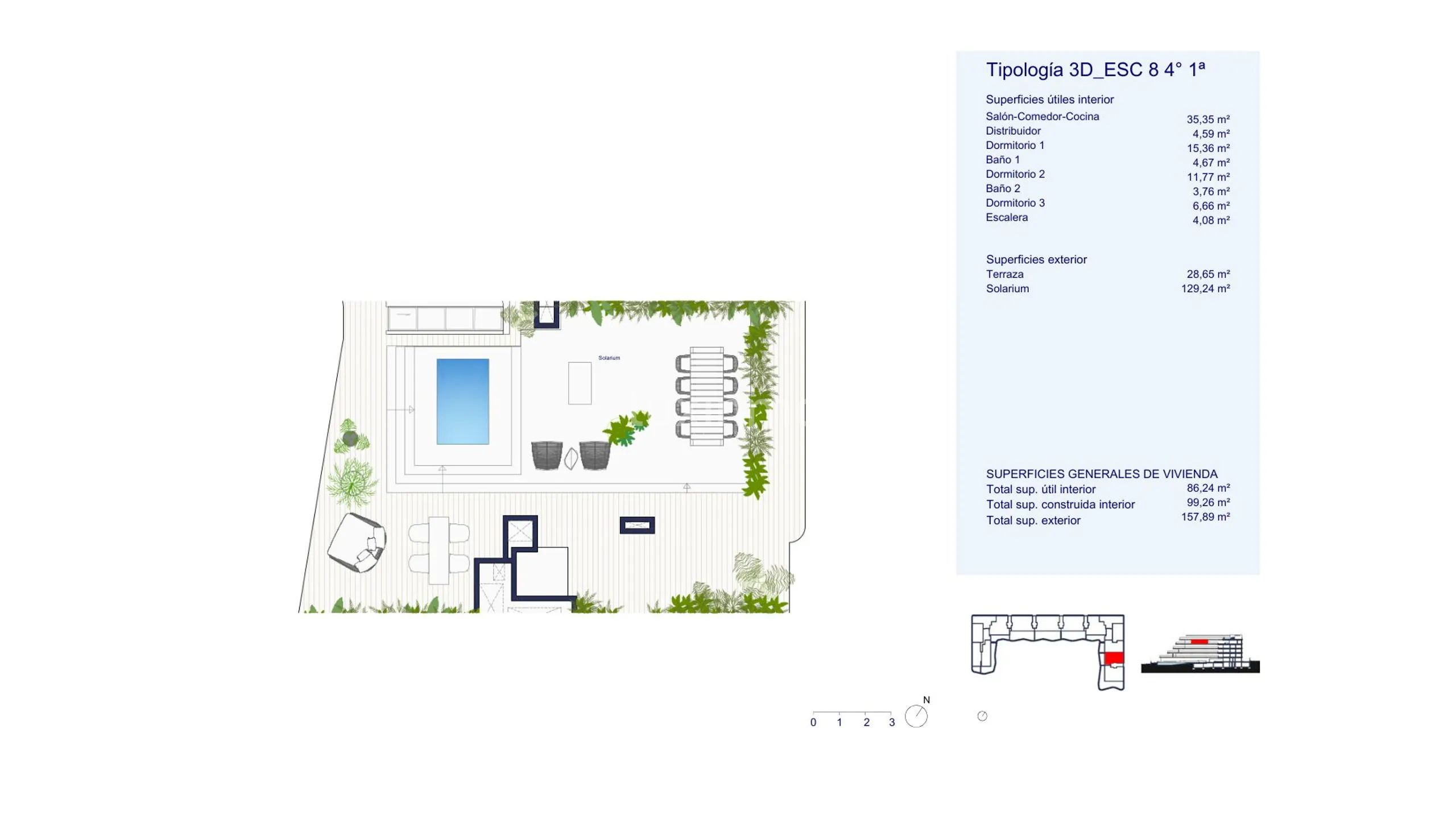 3 Bed Luxury Penthouse in Santa Eulalia del Río — Floor Plan 2