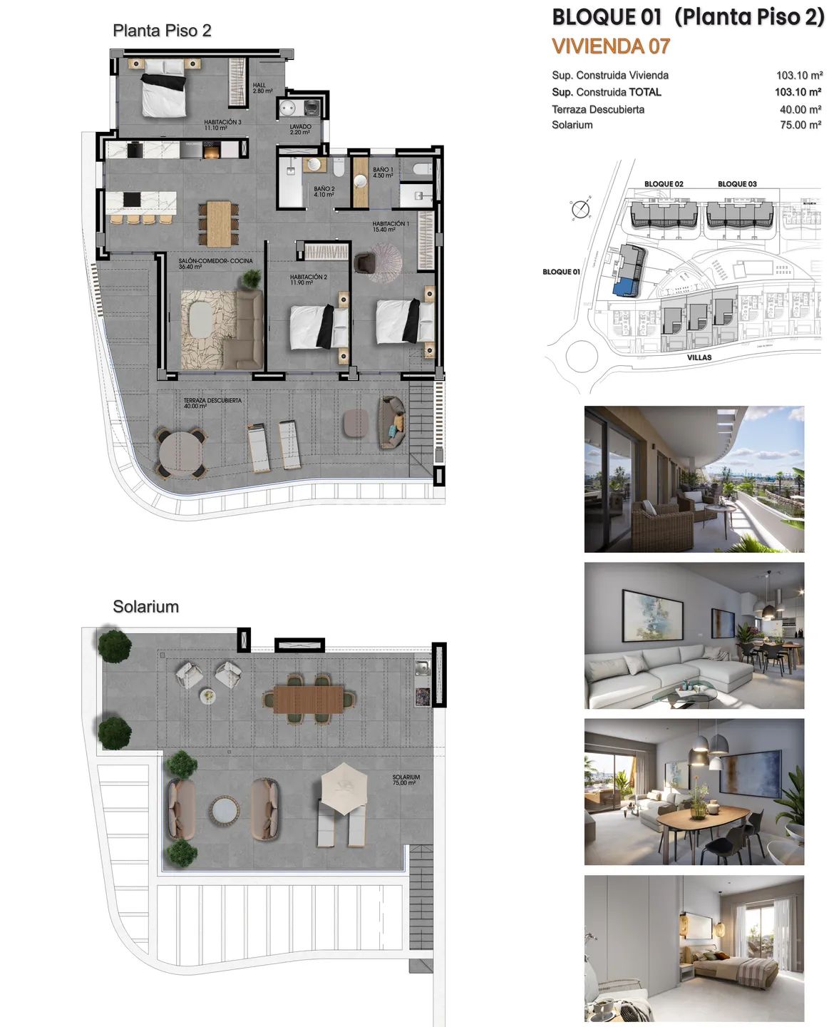 Modern Penthouse in Balcón de Finestrat — Floor Plan 1