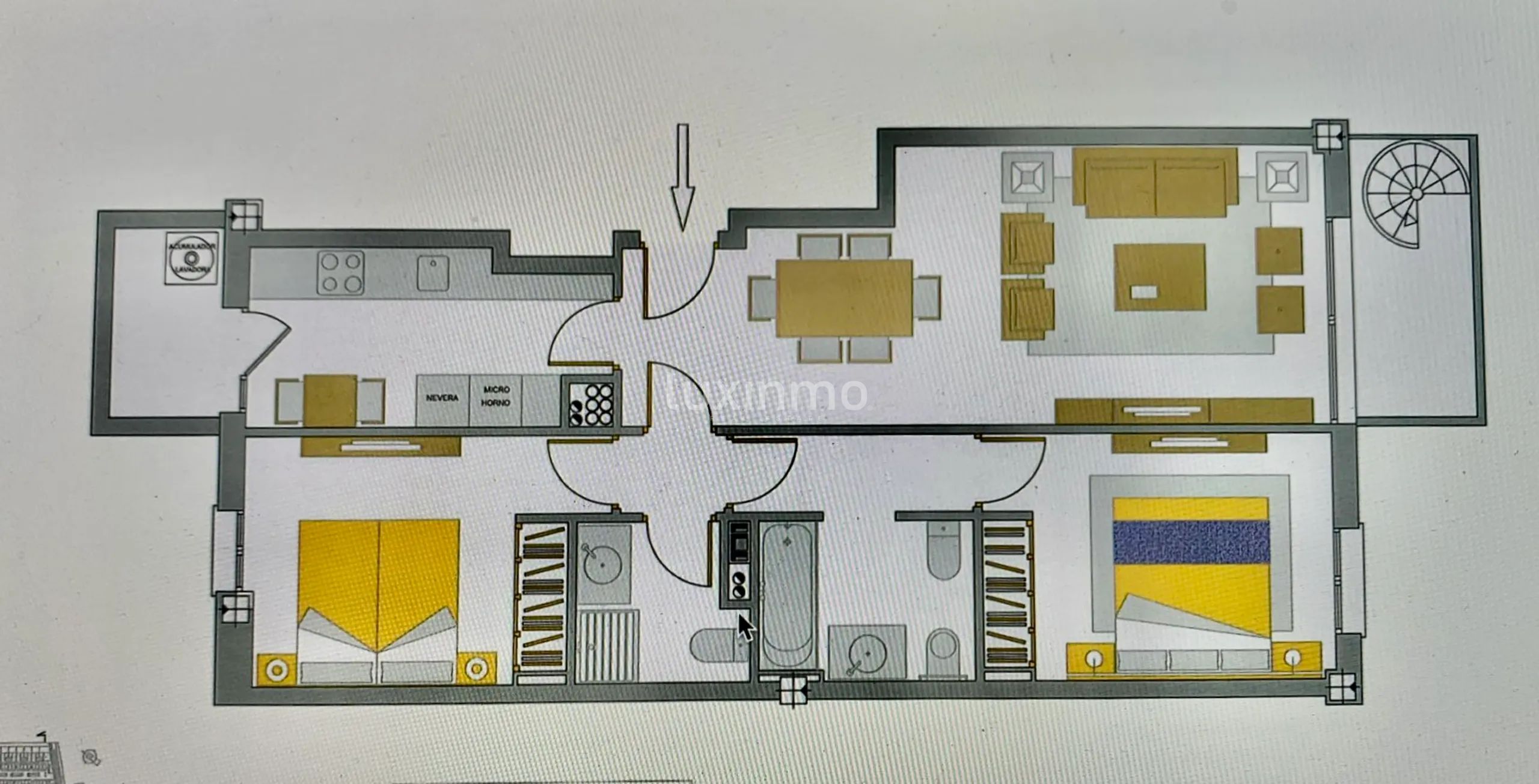 Luxurious Frontline Penthouse in Royal Beach Building — Floor Plan 1