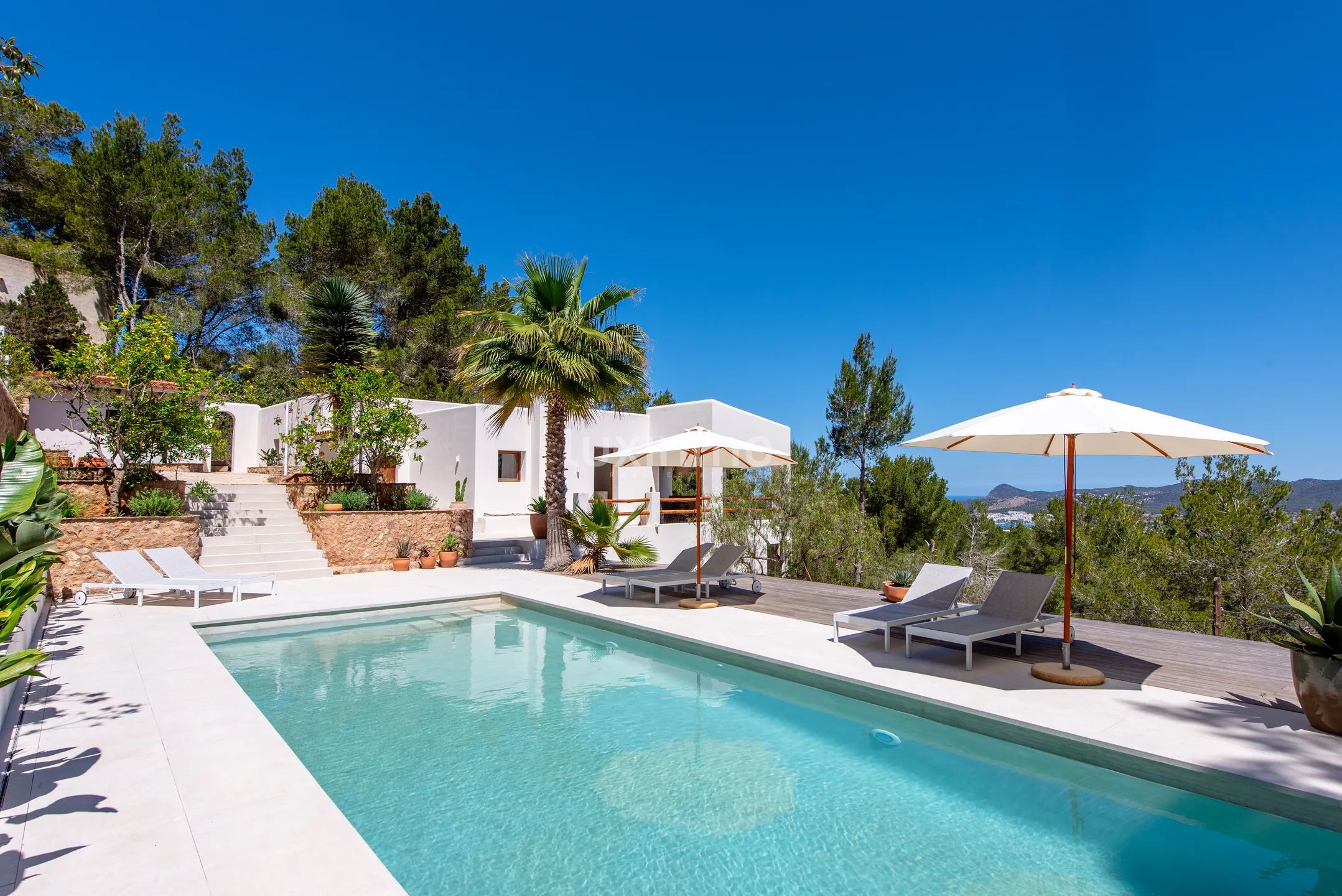 Stunning Mediterranean House with Sea & Mountain Views in Sant Agustí