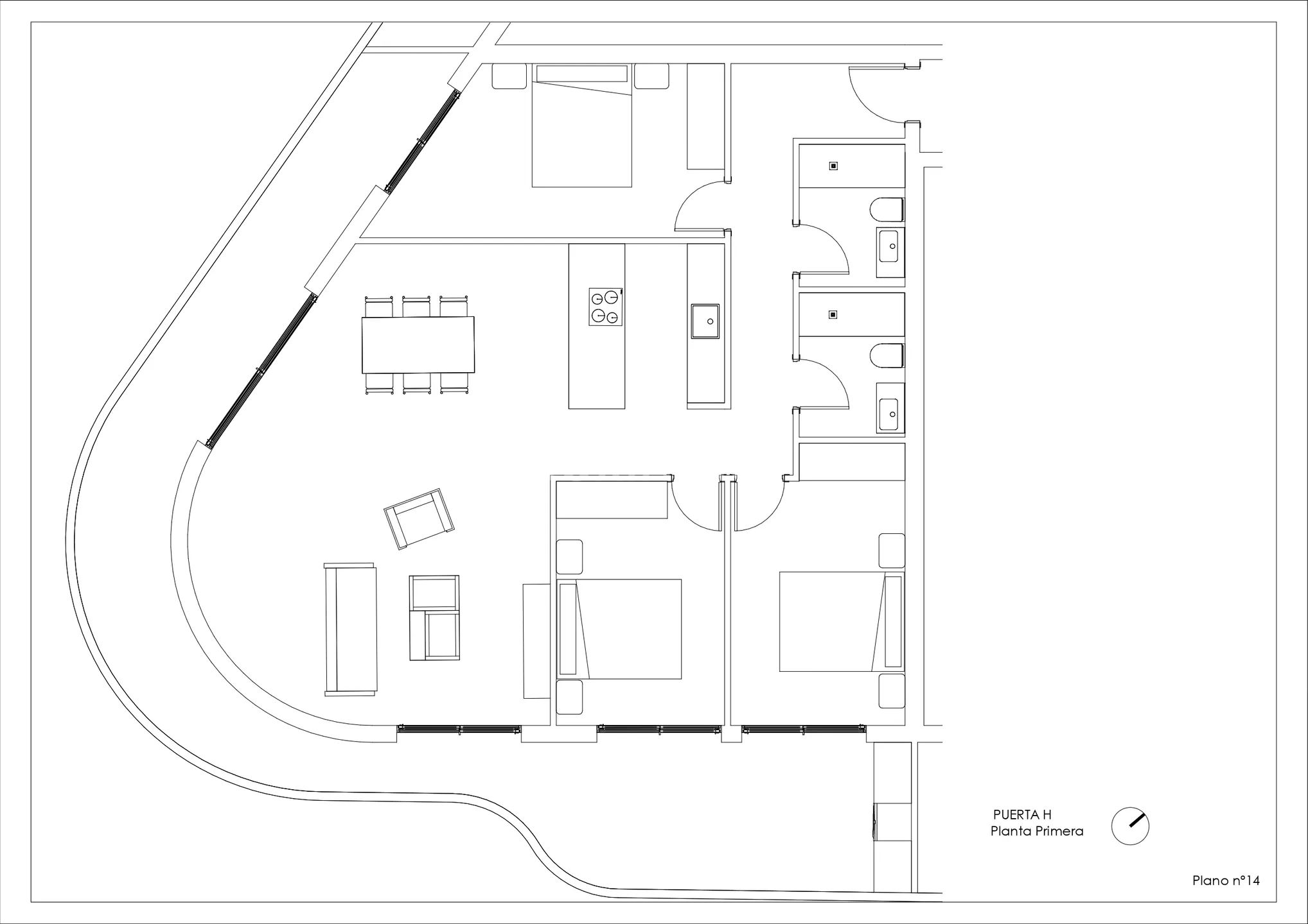 Modern Apartment in Calpe-Manzanera — Floor Plan 1