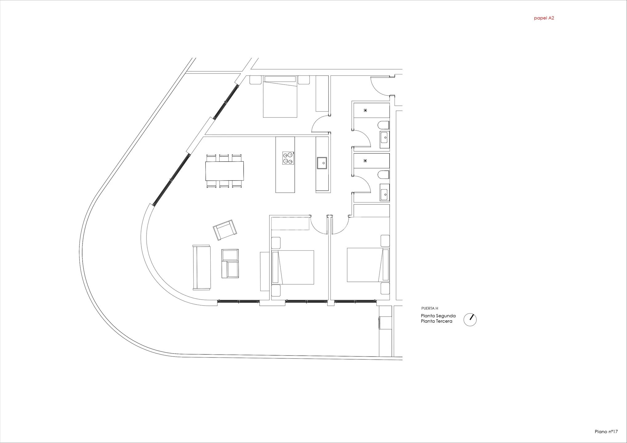 Modern Apartment in Calpe-Manzanera — Floor Plan 1