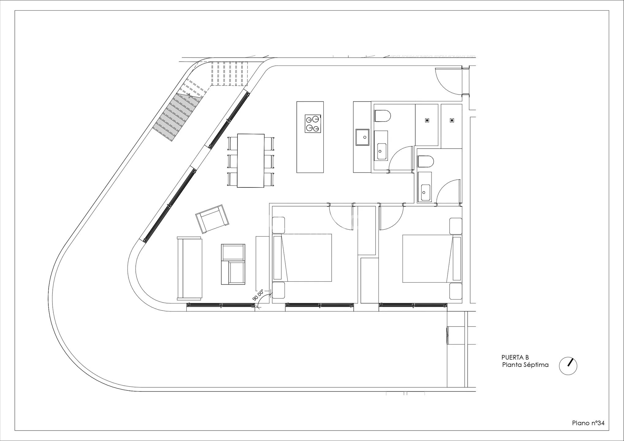 Modern Penthouse in Calpe-Manzanera — Floor Plan 1