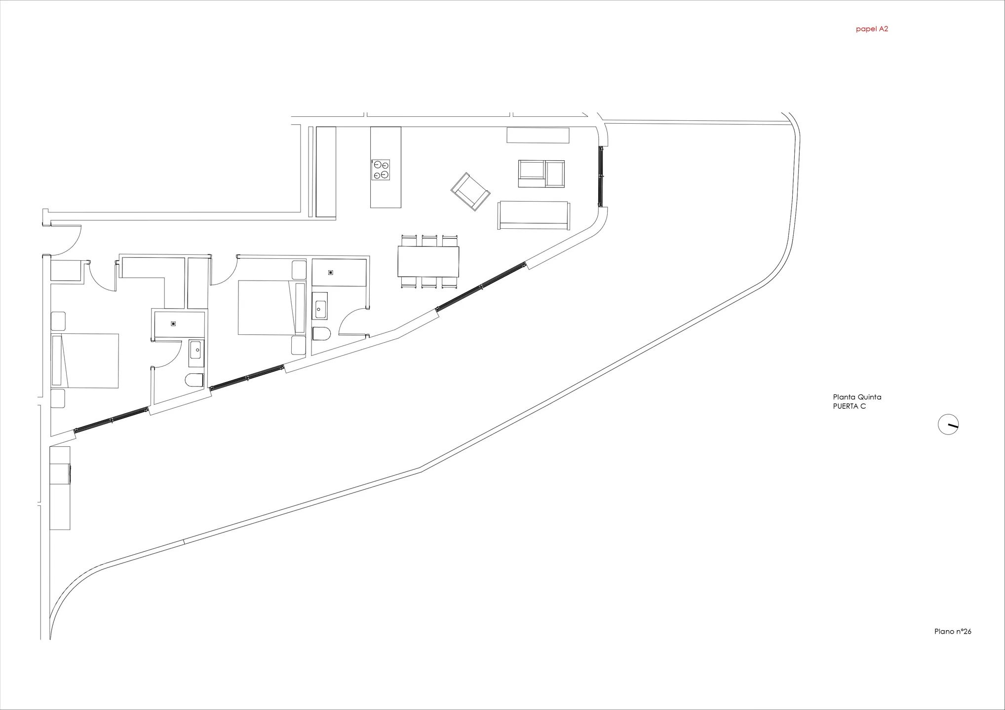 Modern Penthouse in Calpe-Manzanera — Floor Plan 1