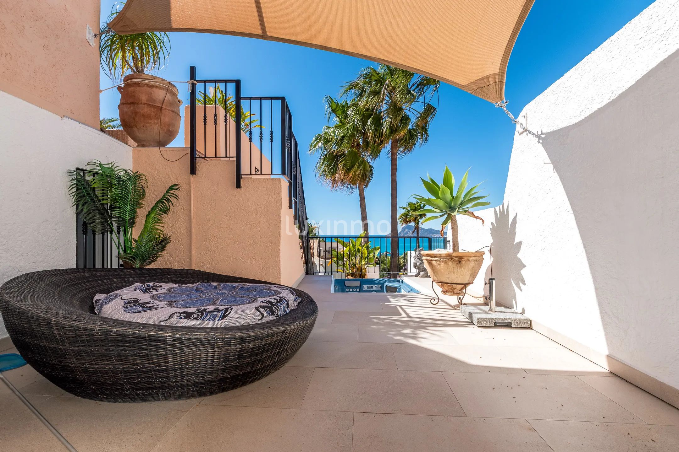 Charmant mediterraan halfvrijstaand huis in Altea Hills, prachtig uitzicht op zee en de bergen — photo 14