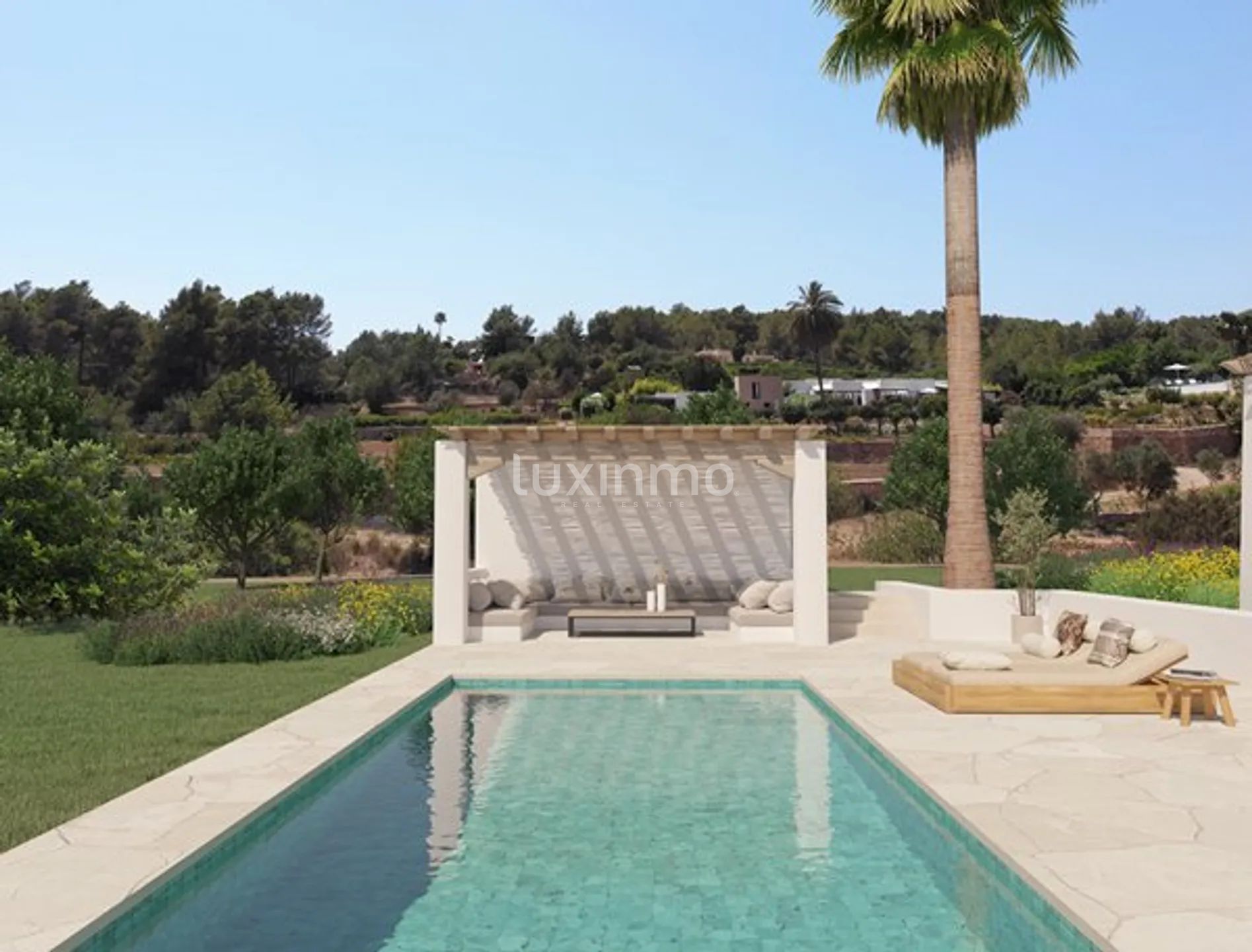 Rustik mark med godkänt projekt och bygglov i San Lorenzo - Ibiza — photo 3