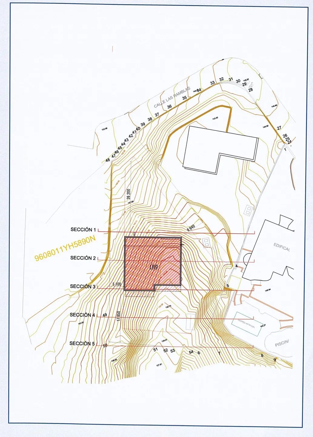 Plot with Sea and Mountain Views in Altea — Floor Plan 1