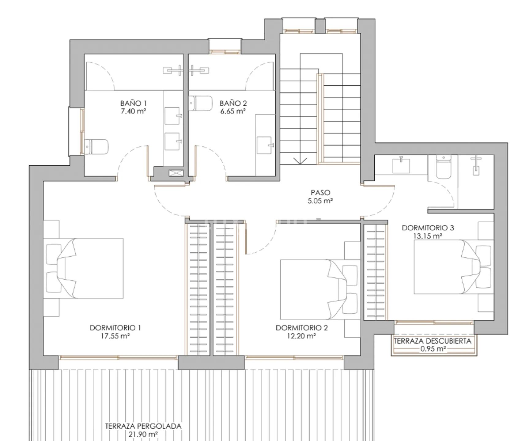 Modern house with sea Views in Altea Hills — Floor Plan 1