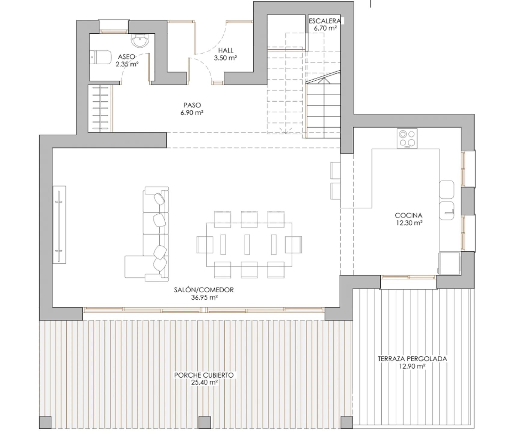 Modern house with sea Views in Altea Hills — Floor Plan 2