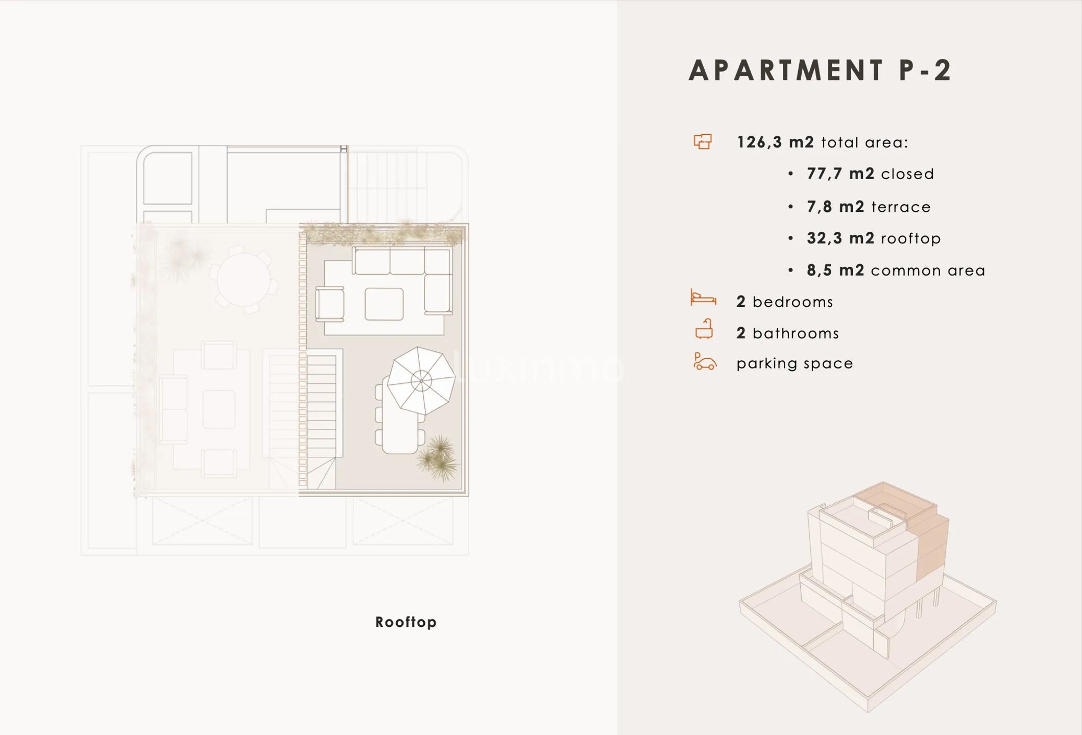 Modern Penthouse in Sant Josep de sa Talaia — Floor Plan 2