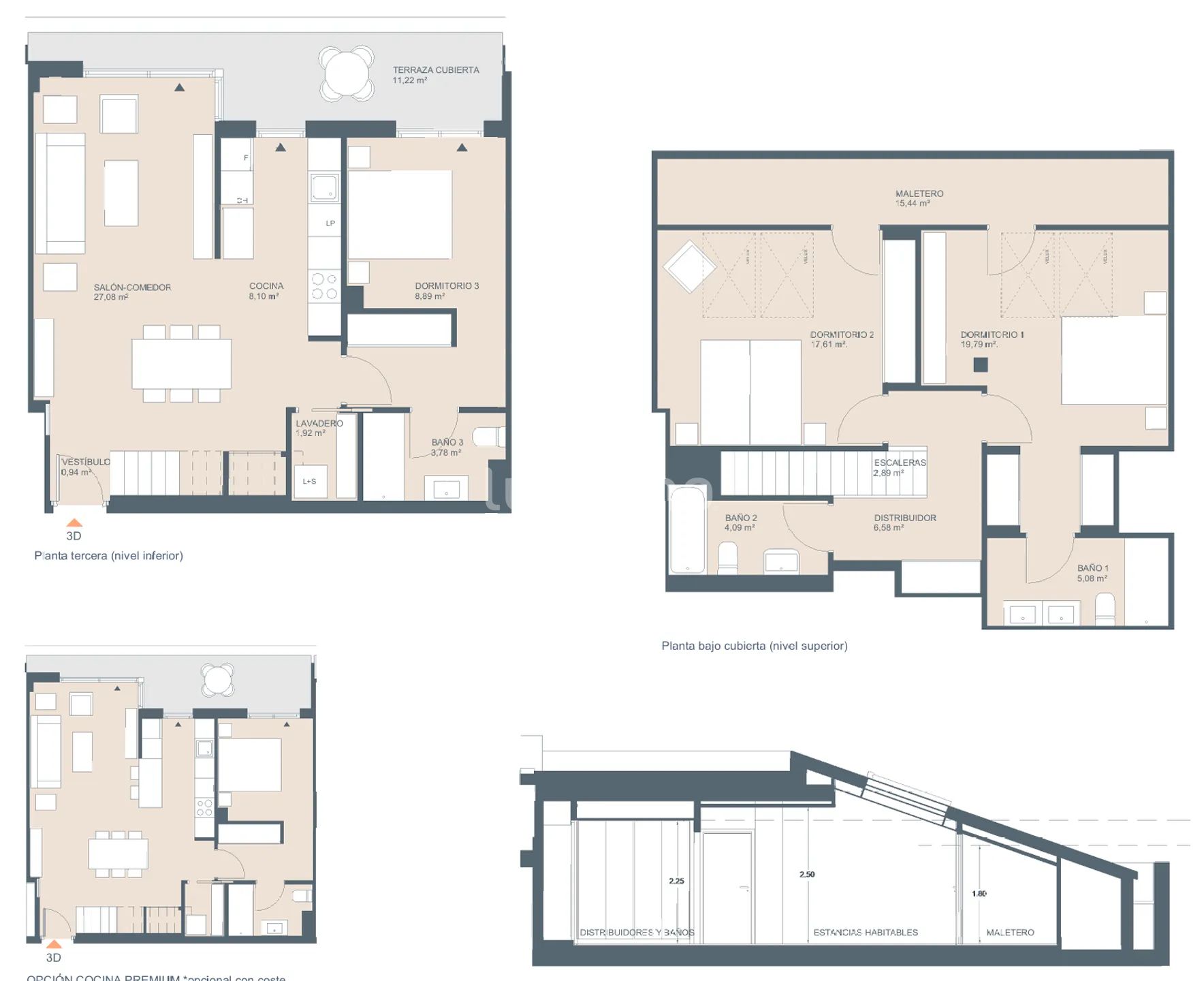 Modern Duplex in Jávea Center — Floor Plan 1