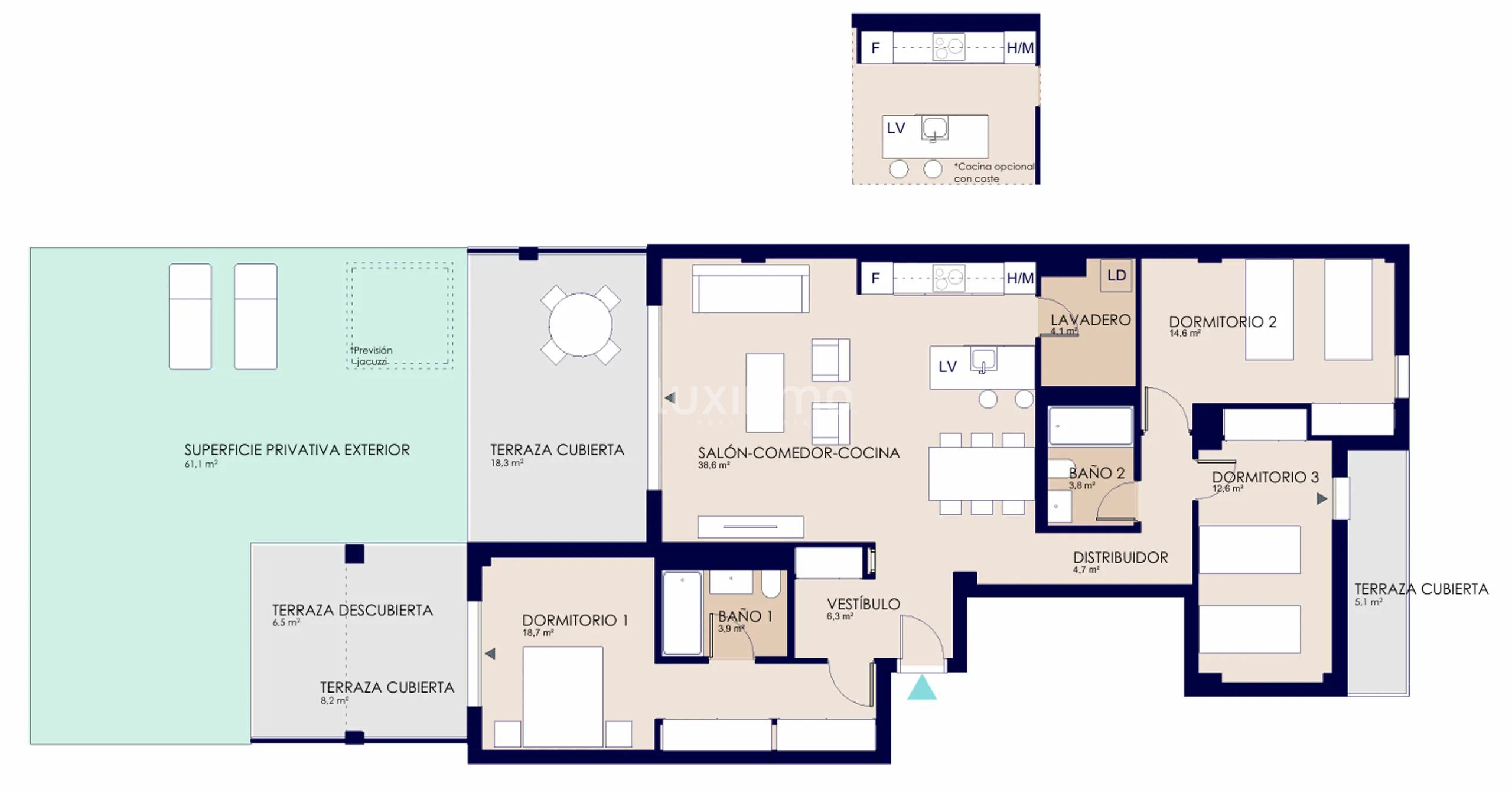 Modern Bungalow in El Verger — Floor Plan 1