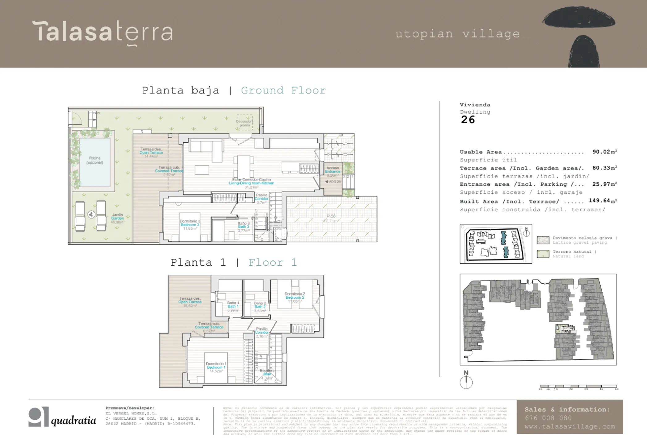 Modern Townhouse in Les Marines-Deveses — Floor Plan 1
