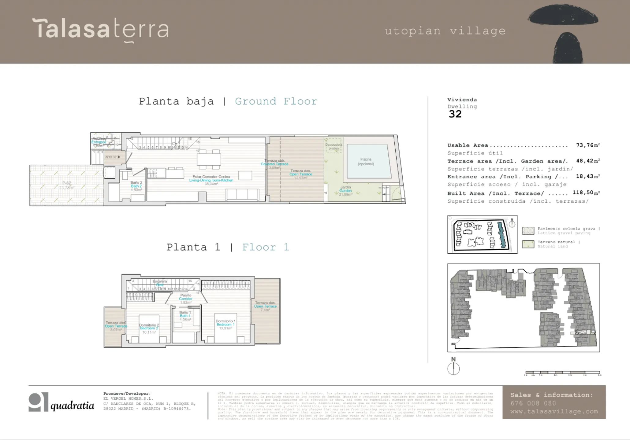 Modern Townhouse in Les Marines-Deveses — Floor Plan 1