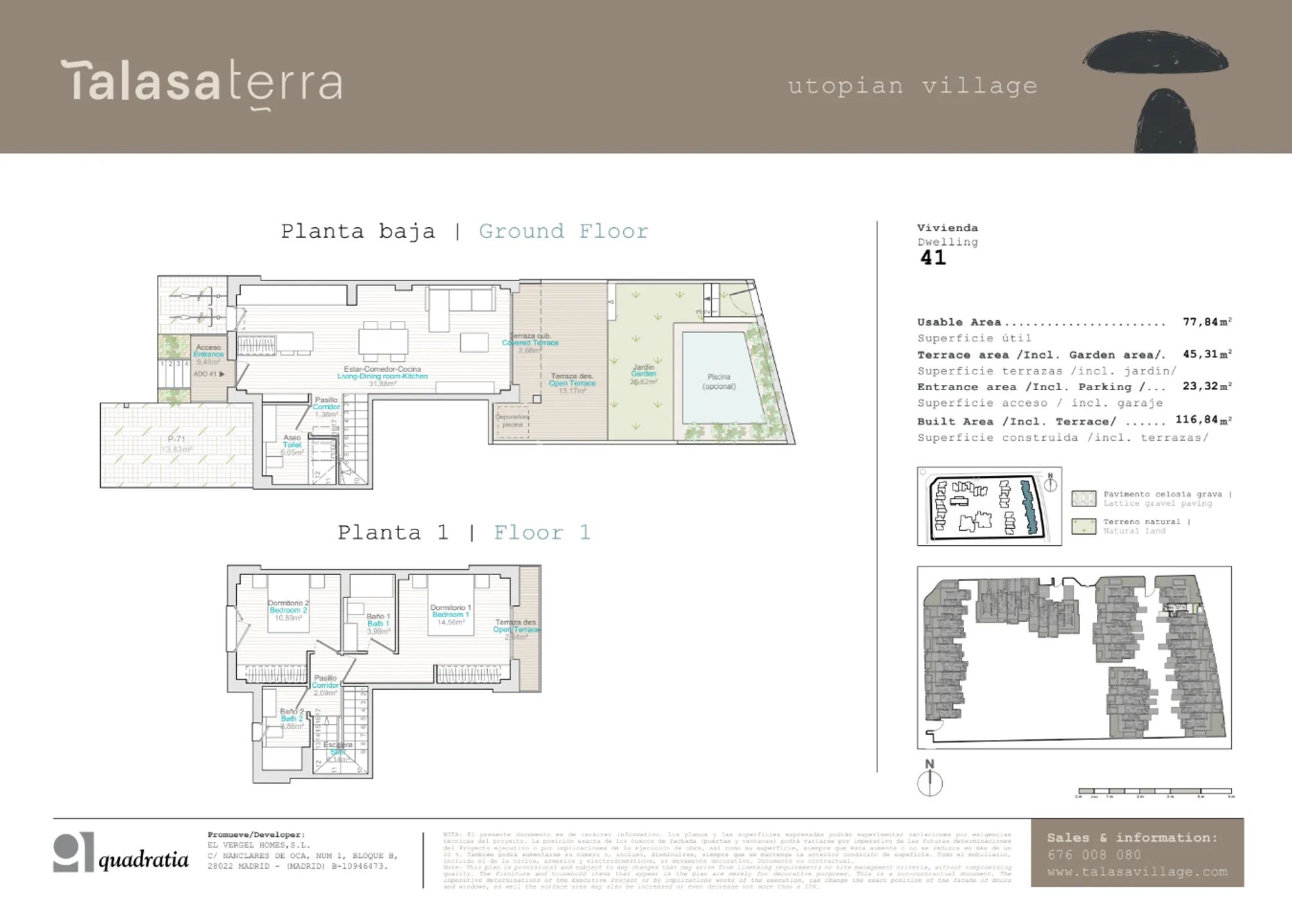 Modern Townhouse in Les Marines-Deveses — Floor Plan 1