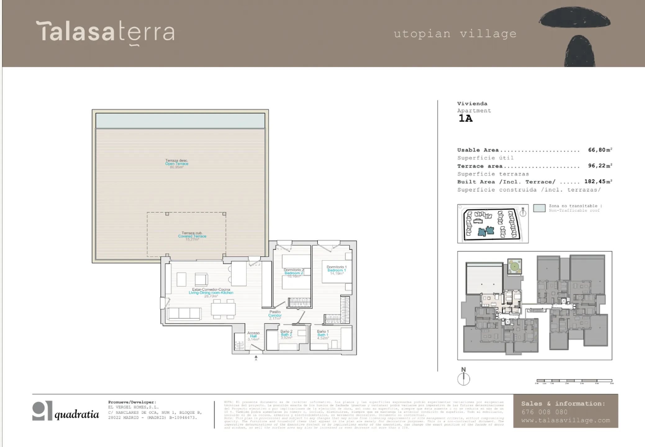 Modern Apartment in Les Marines-Deveses — Floor Plan 1