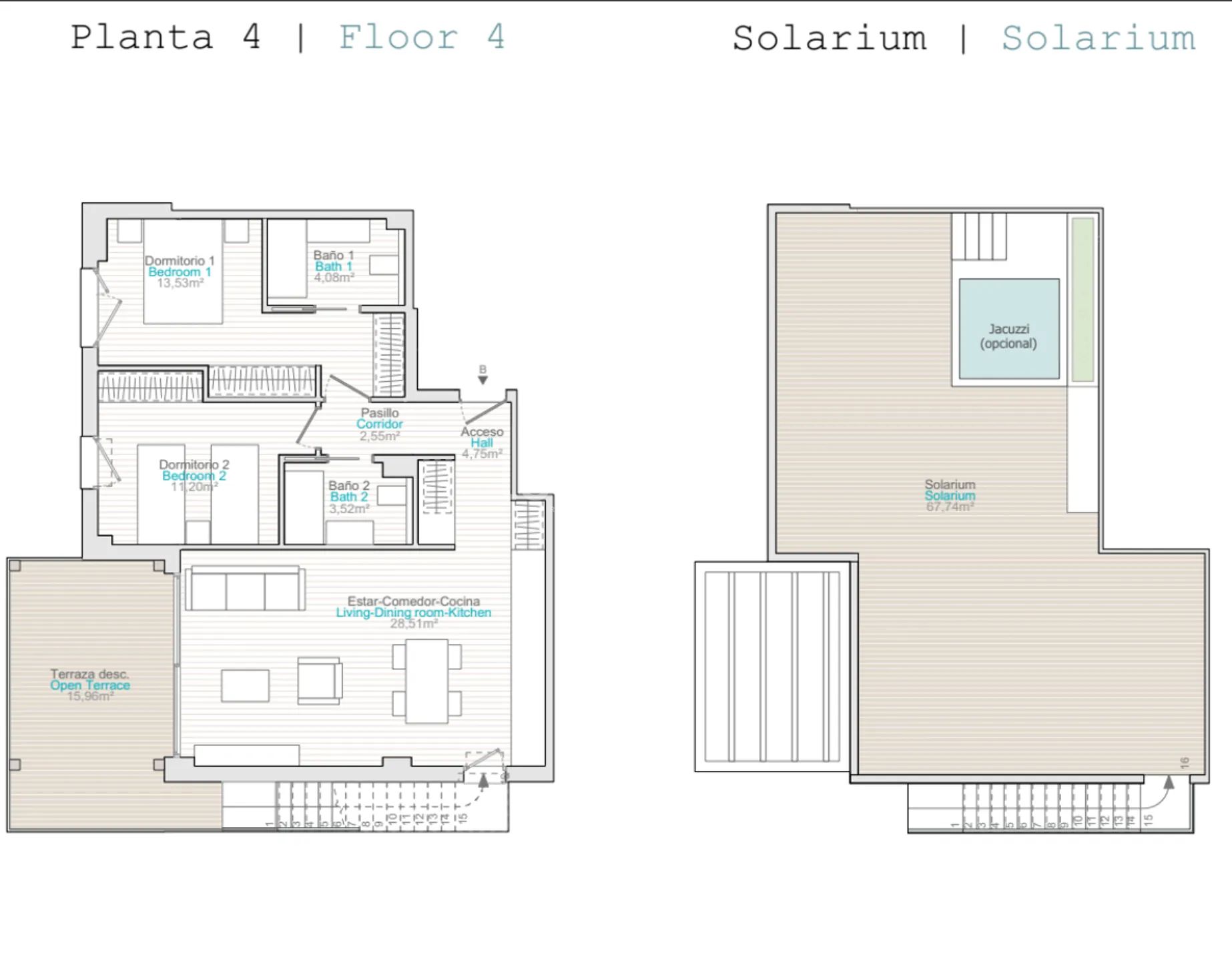 Modern Penthouse in Les Marines-Deveses — Floor Plan 1