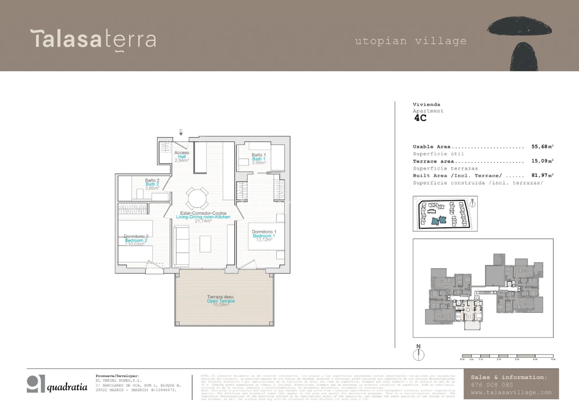 Modern Apartment in Les Marines-Deveses — Floor Plan 1
