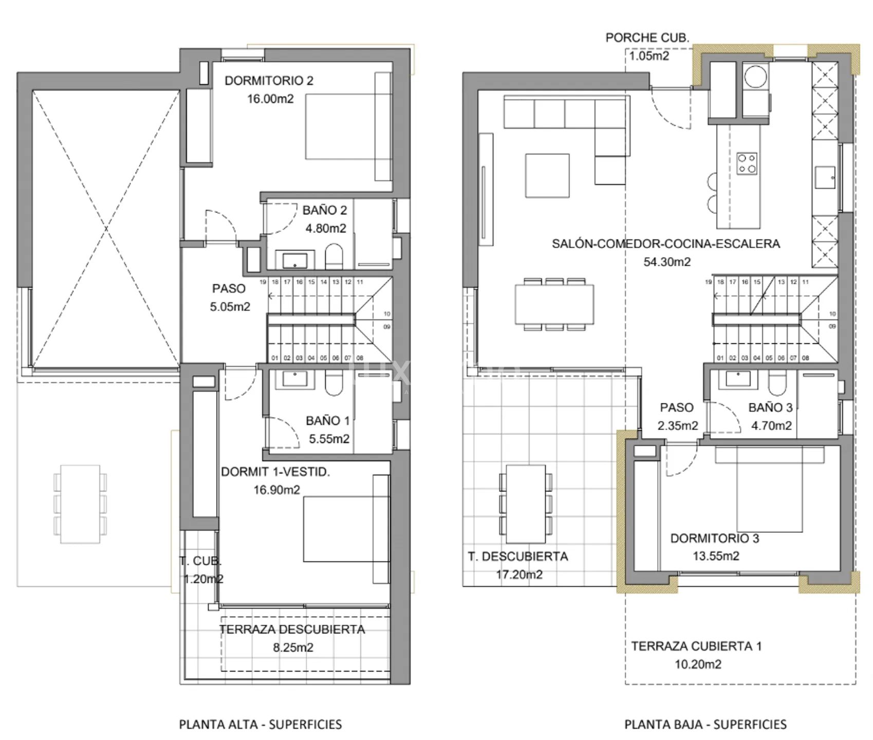 Modern Villa in Sierra Cortina Urbanization — Floor Plan 1