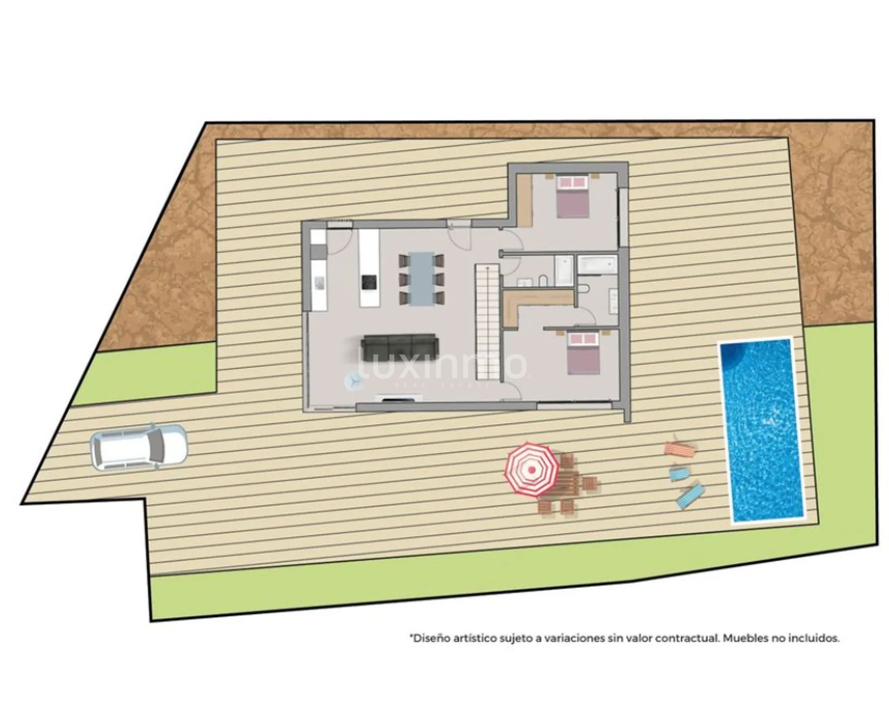 Modern Villa in Finestrat pueblo — Floor Plan 1