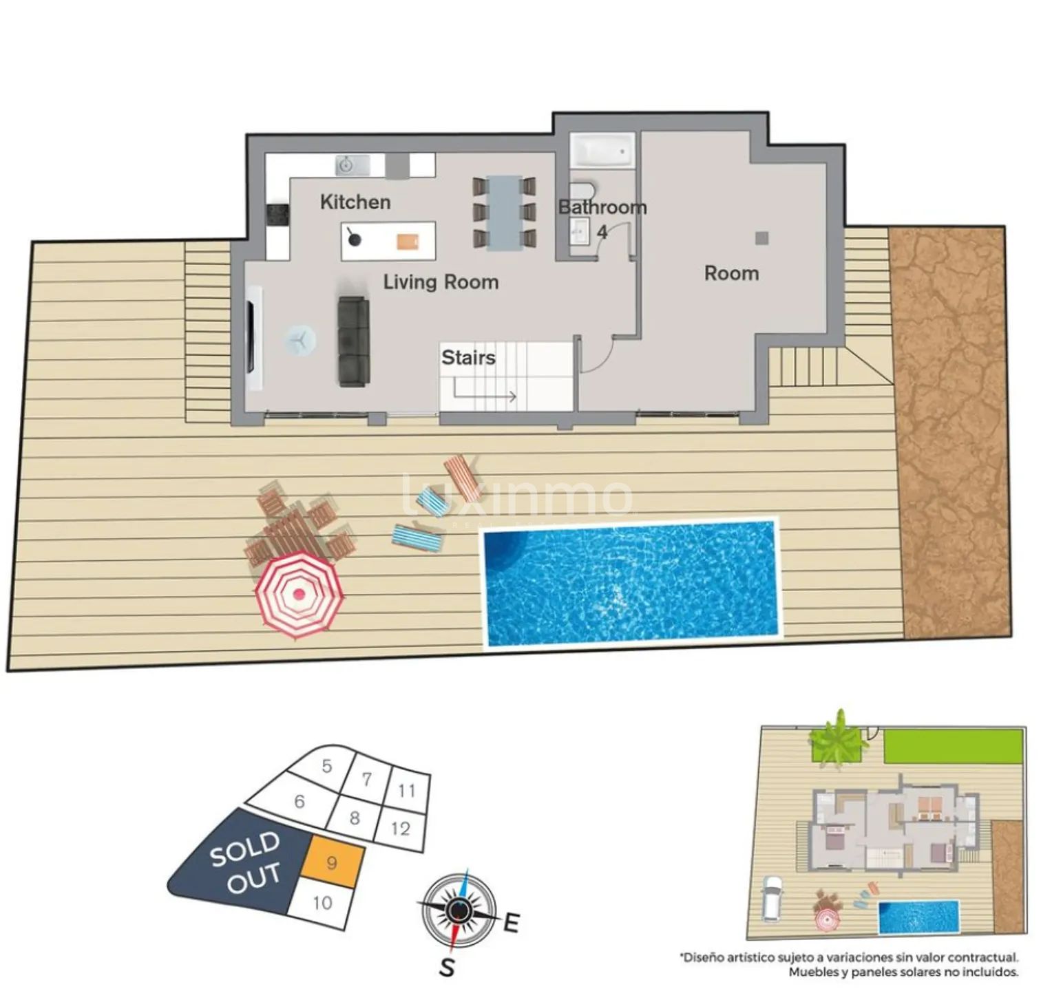 Modern Villa in Finestrat pueblo — Floor Plan 1