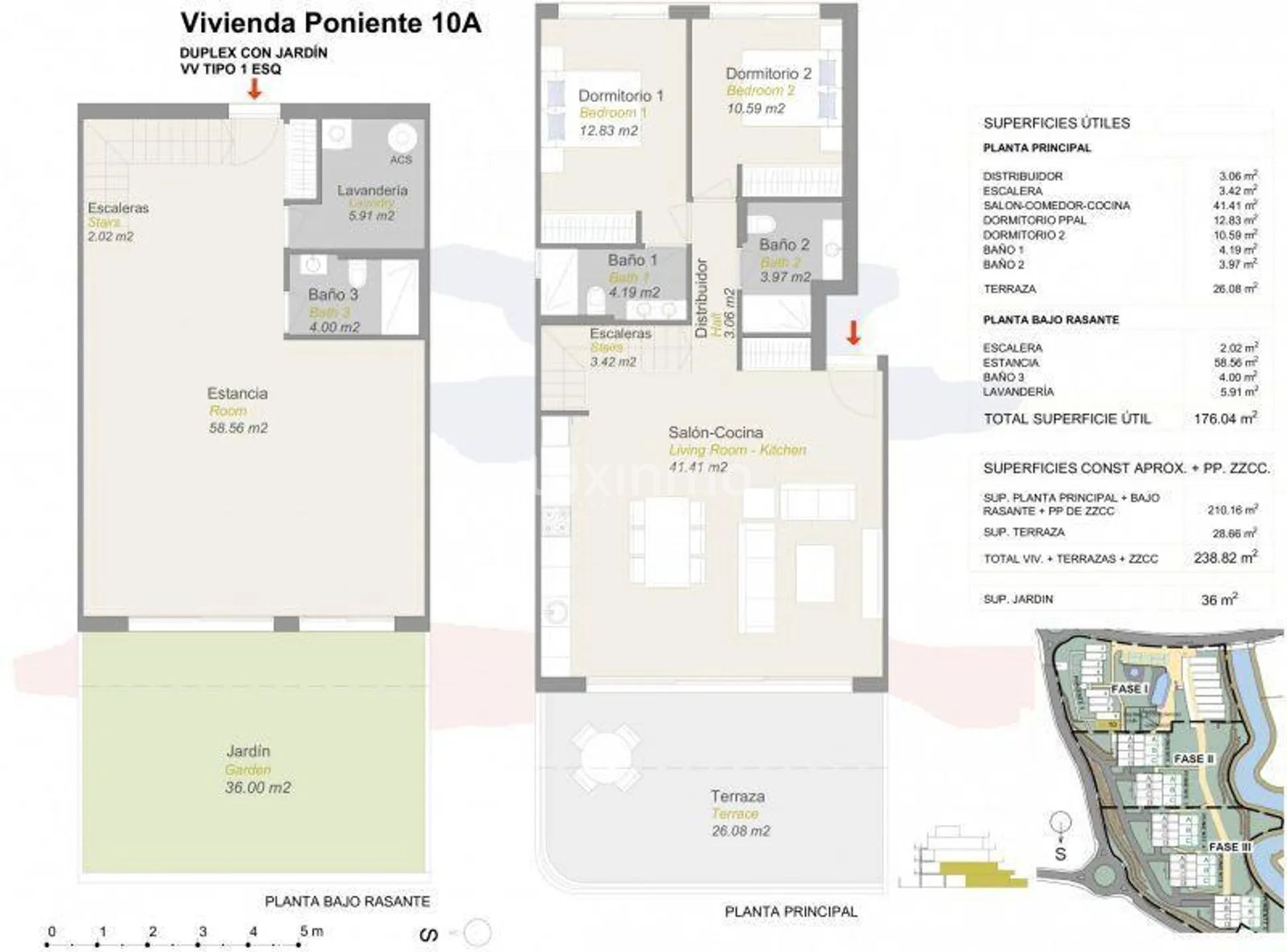 Duplex with Skyline Views in Camporrosso Serpentine — Floor Plan 1