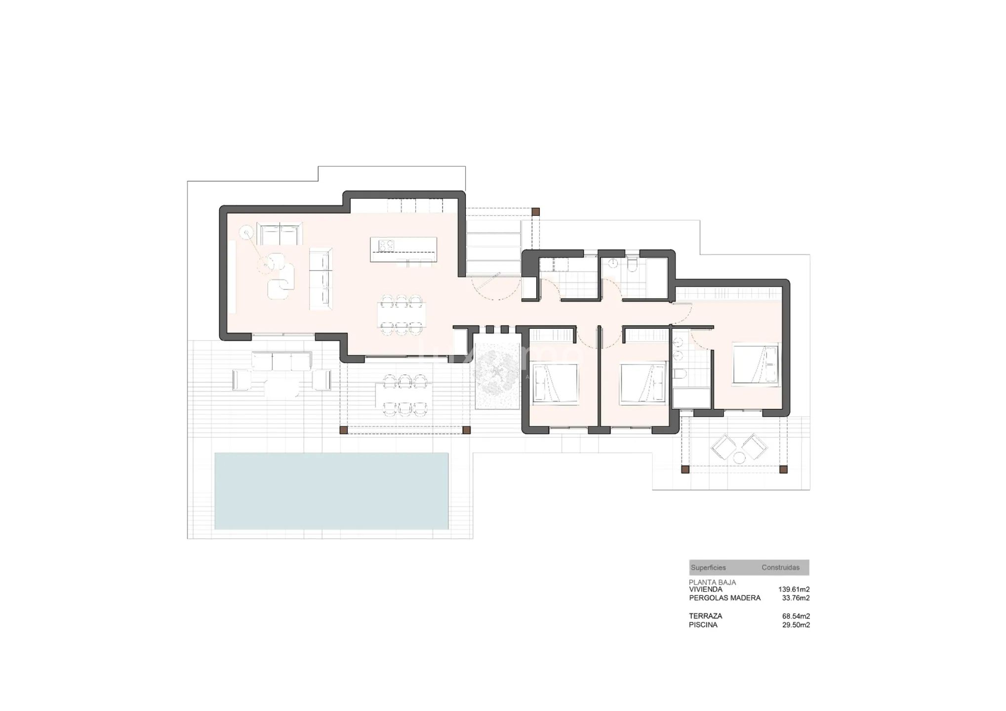 Ibiza-style house for sale in Benissa — Floor Plan 1