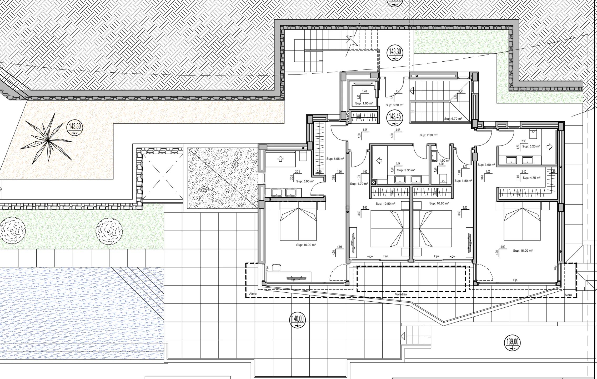 Elegant 4-bedroom villa offering sea views for sale in Raco de Galeno Benissa — Floor Plan 2