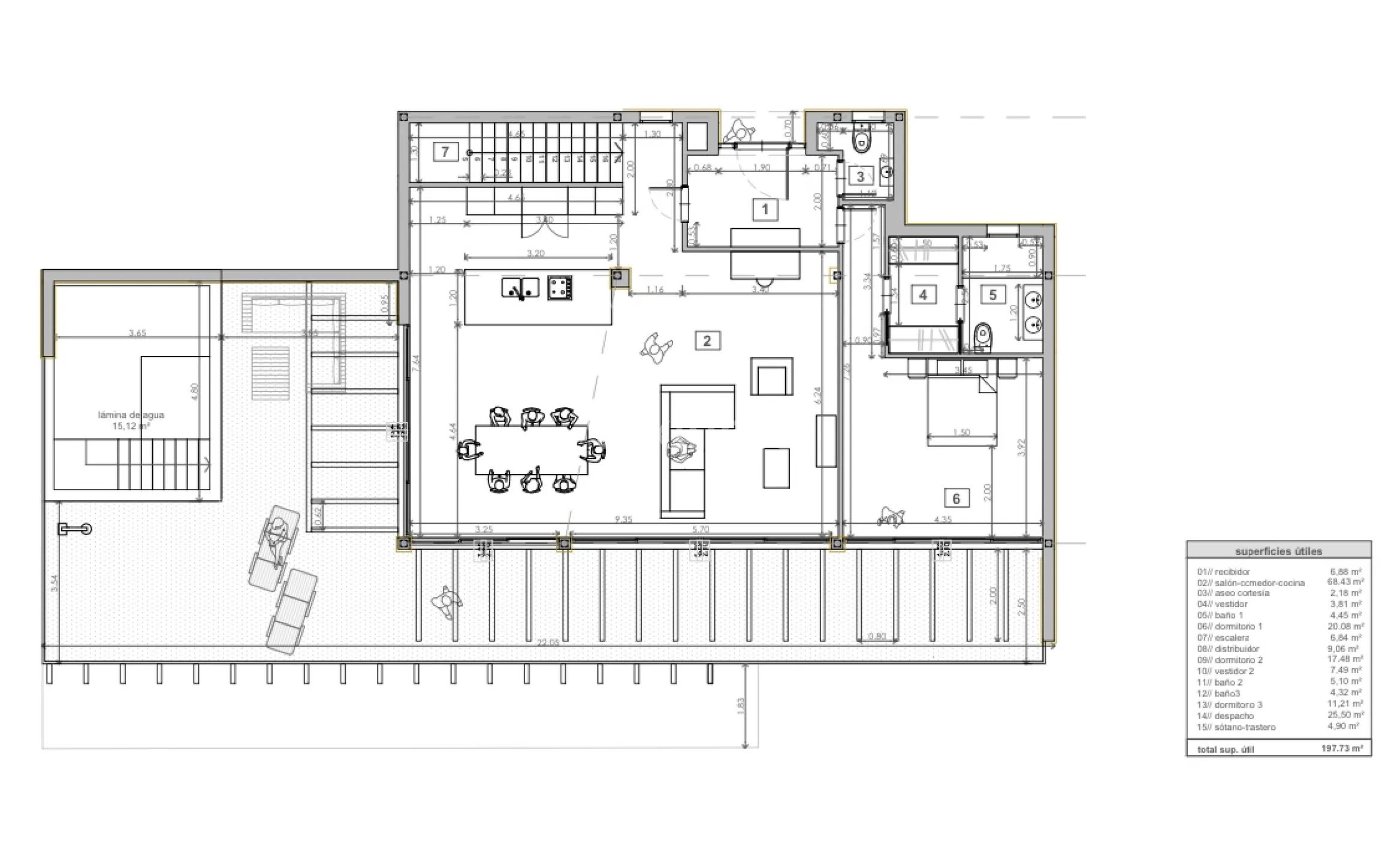 Exclusive new modern villa for sale in the iconic Altea Hills — Floor Plan 1