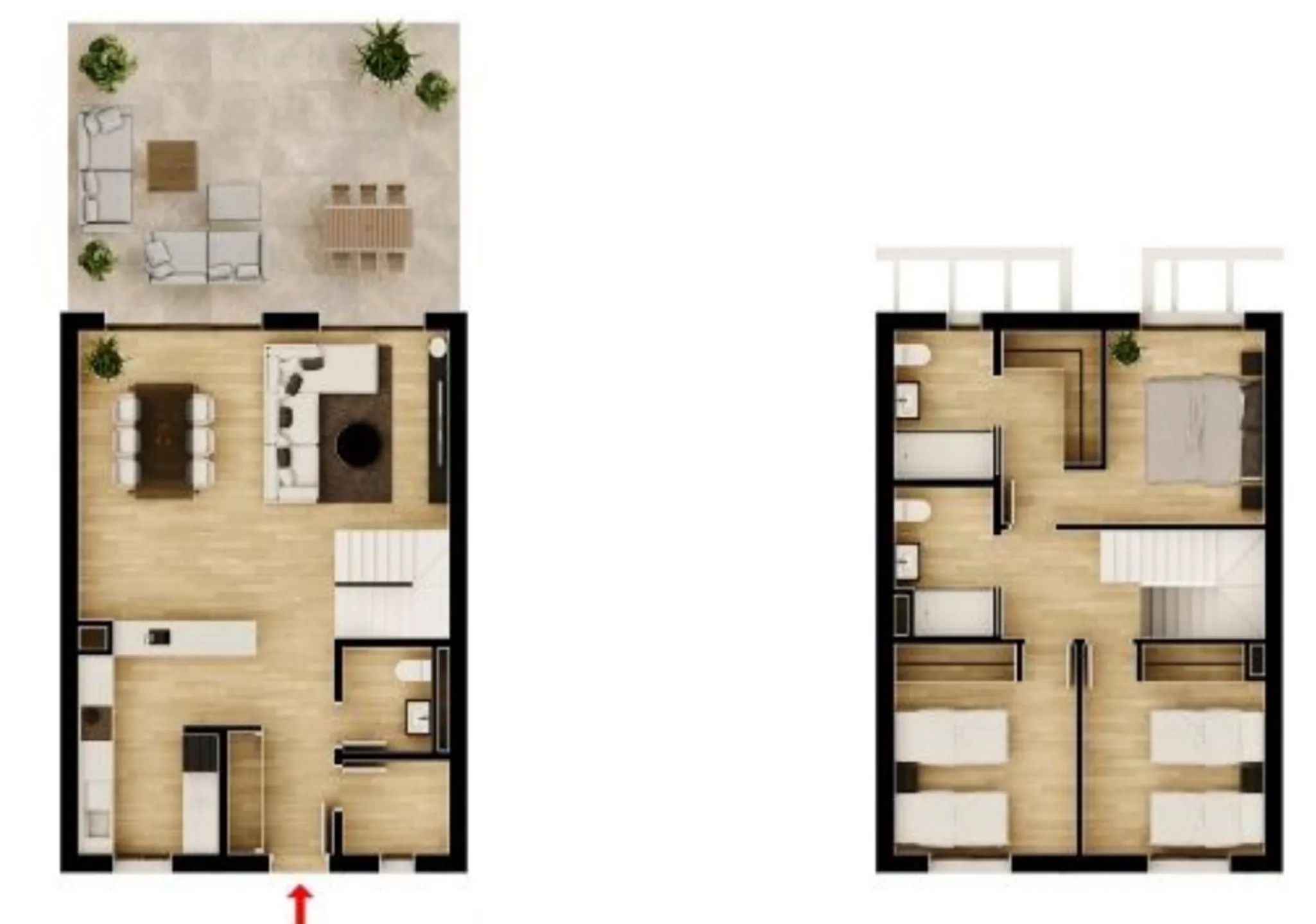 Modern Duplex in Monforte del Cid — Floor Plan 1