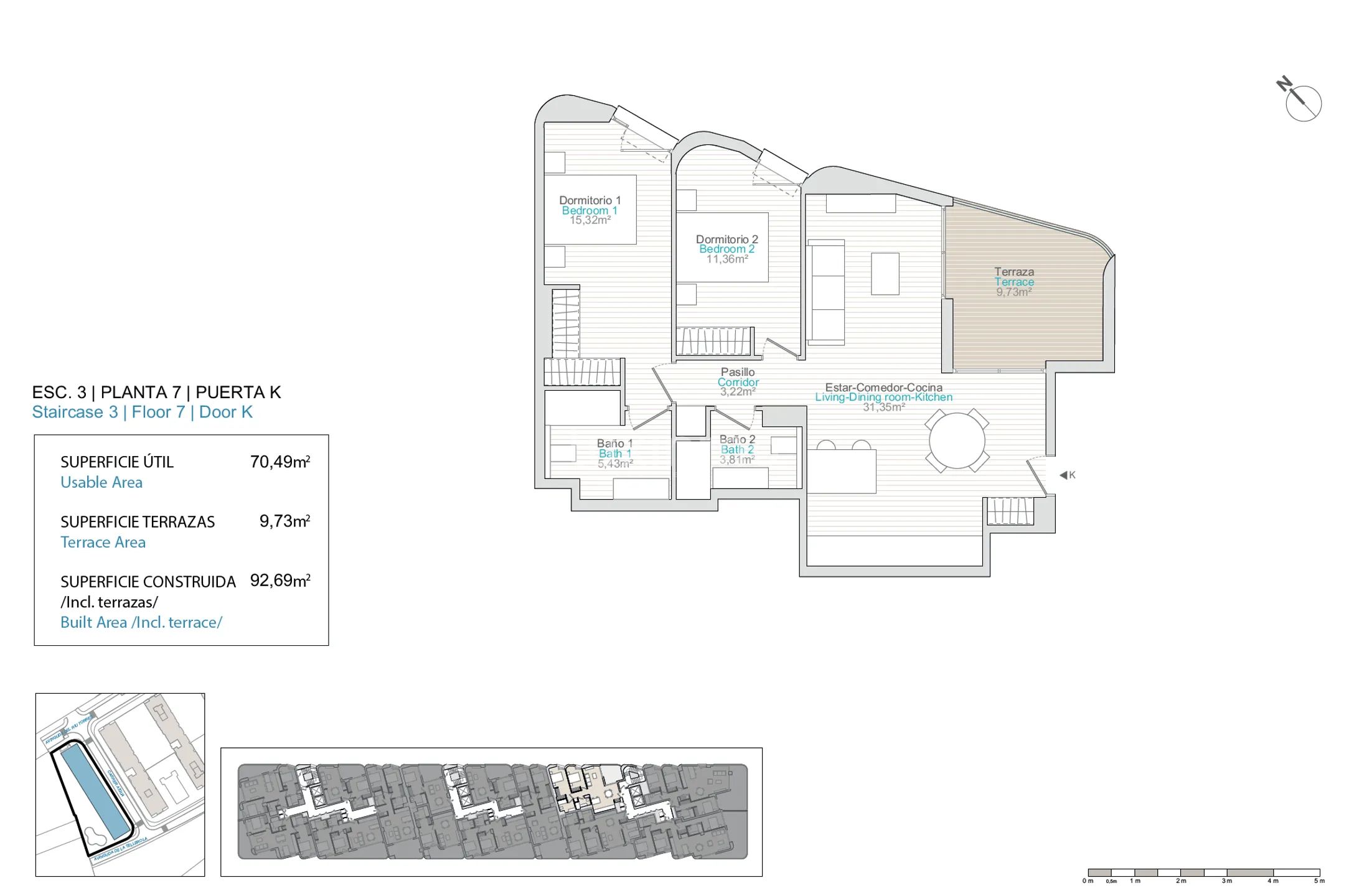 Modern Luxury Apartment in Playa de Torres — Floor Plan 1