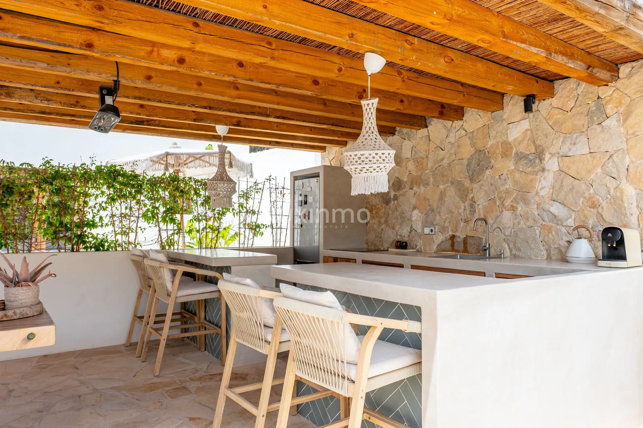 Stilfull bohemsk villa med gjesteleilighet, velværeavdeling og utsikt over solnedgangen nær Sant Agustí og Ibizas fineste strender — photo 10
