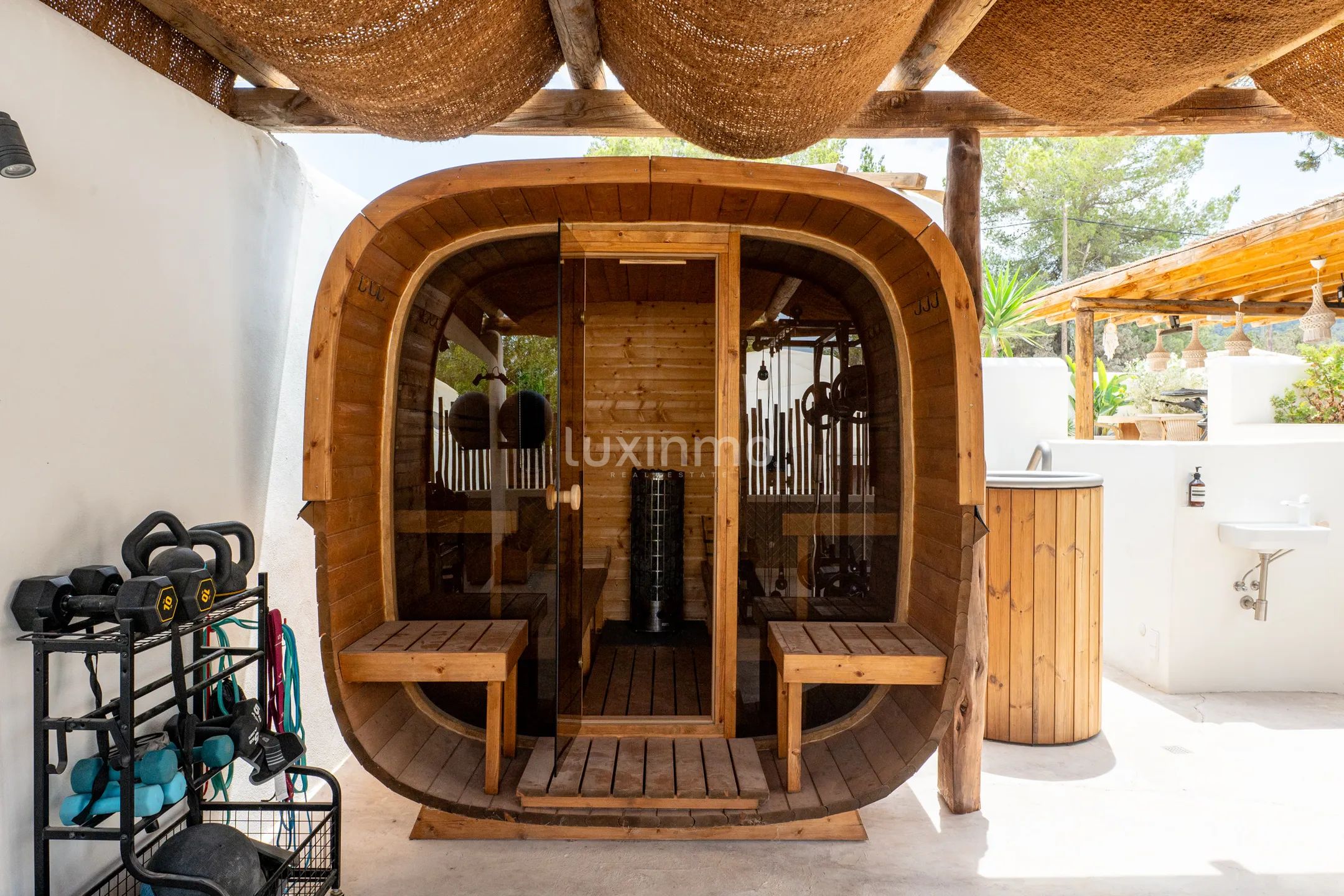 Élégante villa bohémienne avec appartement d'hôtes, espace bien-être et vue sur le coucher de soleil près de Sant Agustí et des plus belles plages d'Ibiza — photo 62