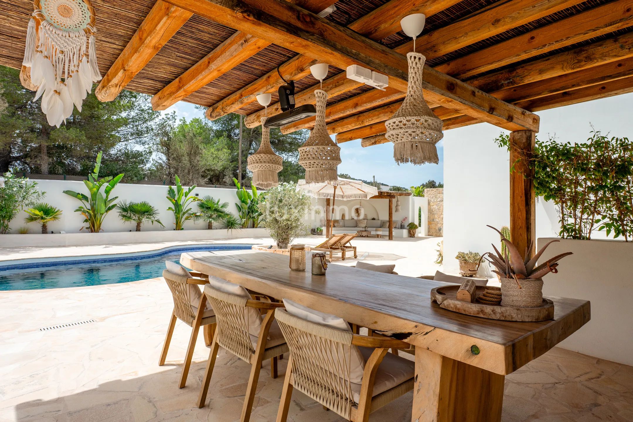 Élégante villa bohémienne avec appartement d'hôtes, espace bien-être et vue sur le coucher de soleil près de Sant Agustí et des plus belles plages d'Ibiza — photo 18