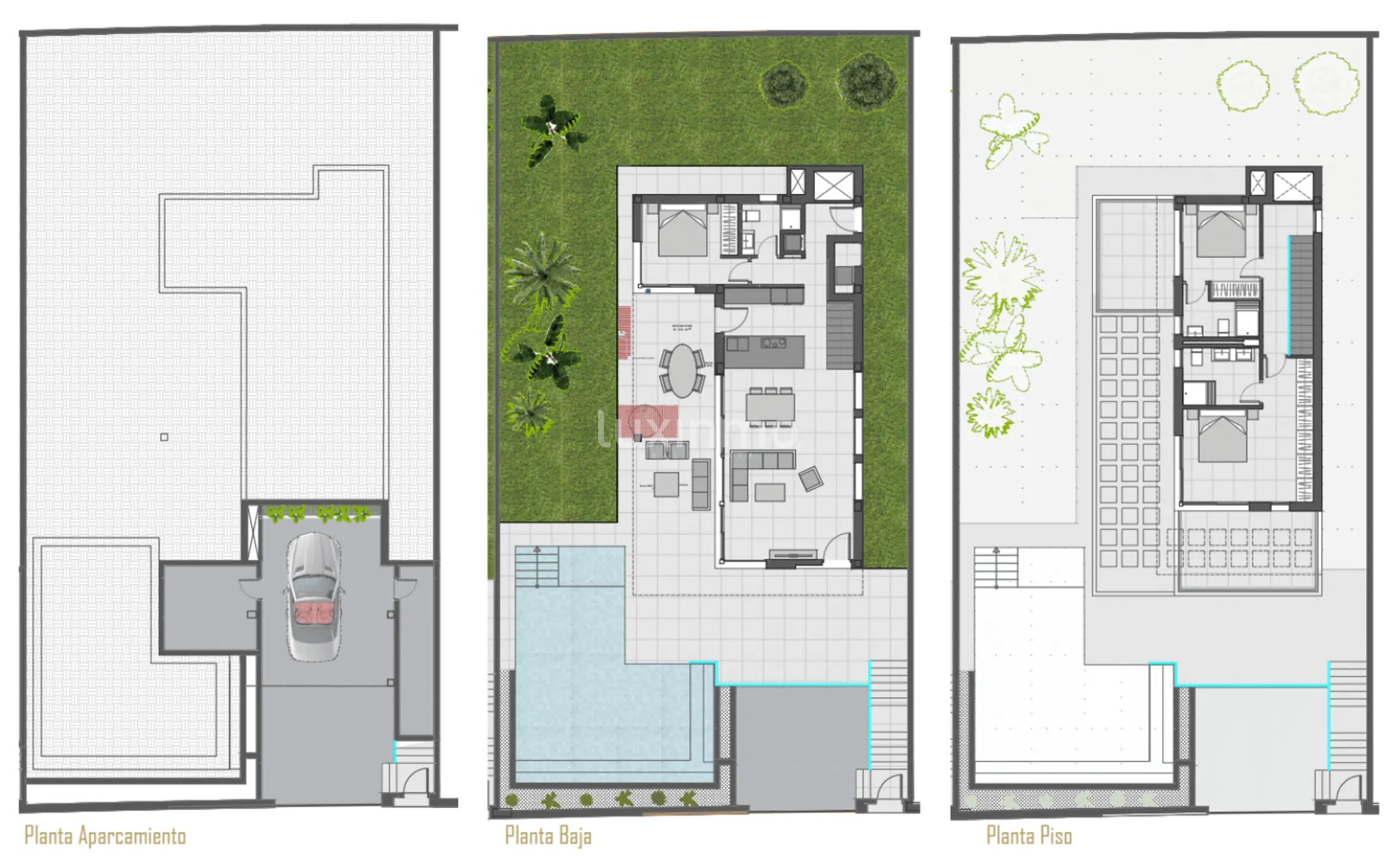 Modern Luxury Villa in Sierra Cortina Urbanization — Floor Plan 1