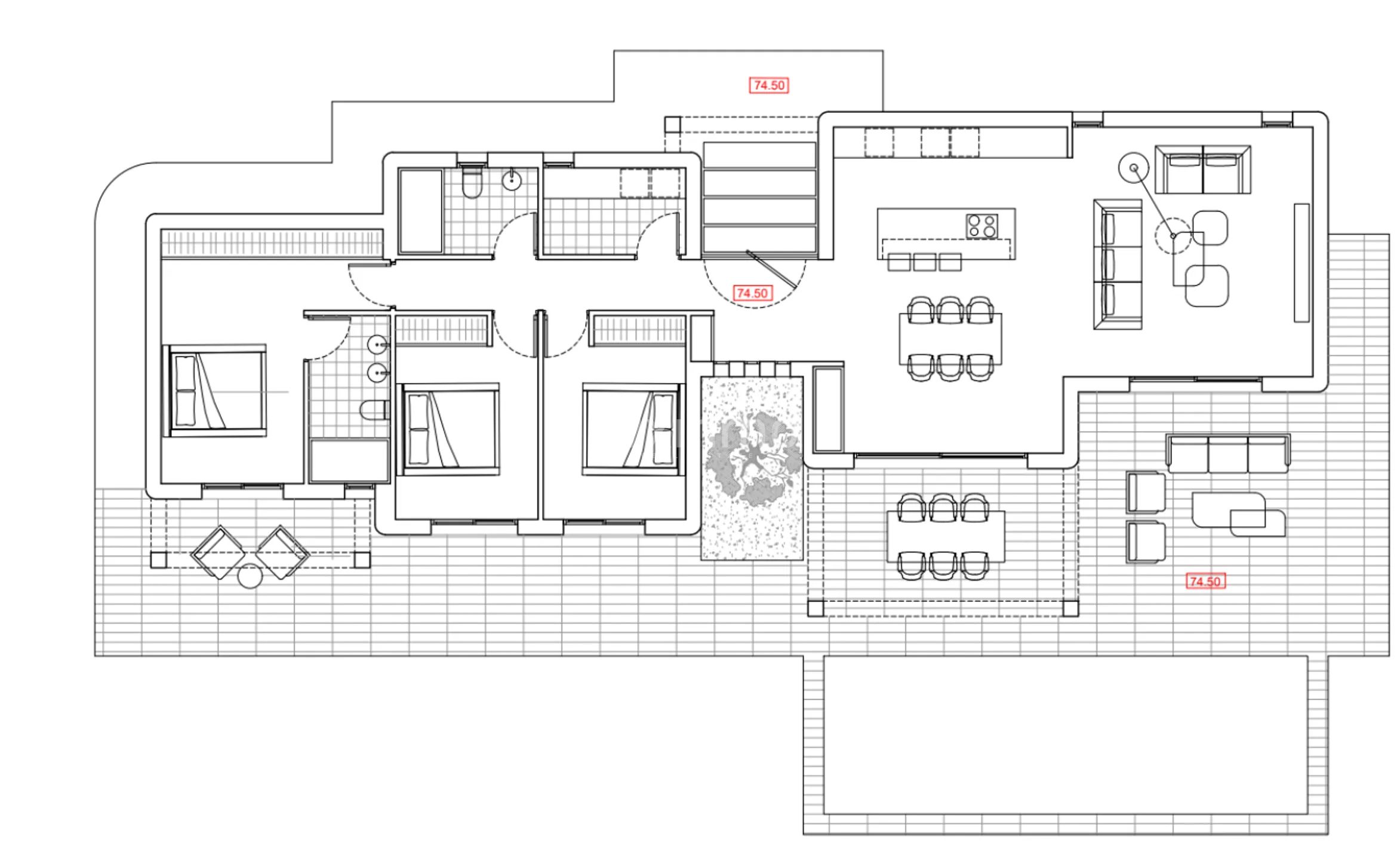 Ibiza-Style Villa in Benissa — Floor Plan 1